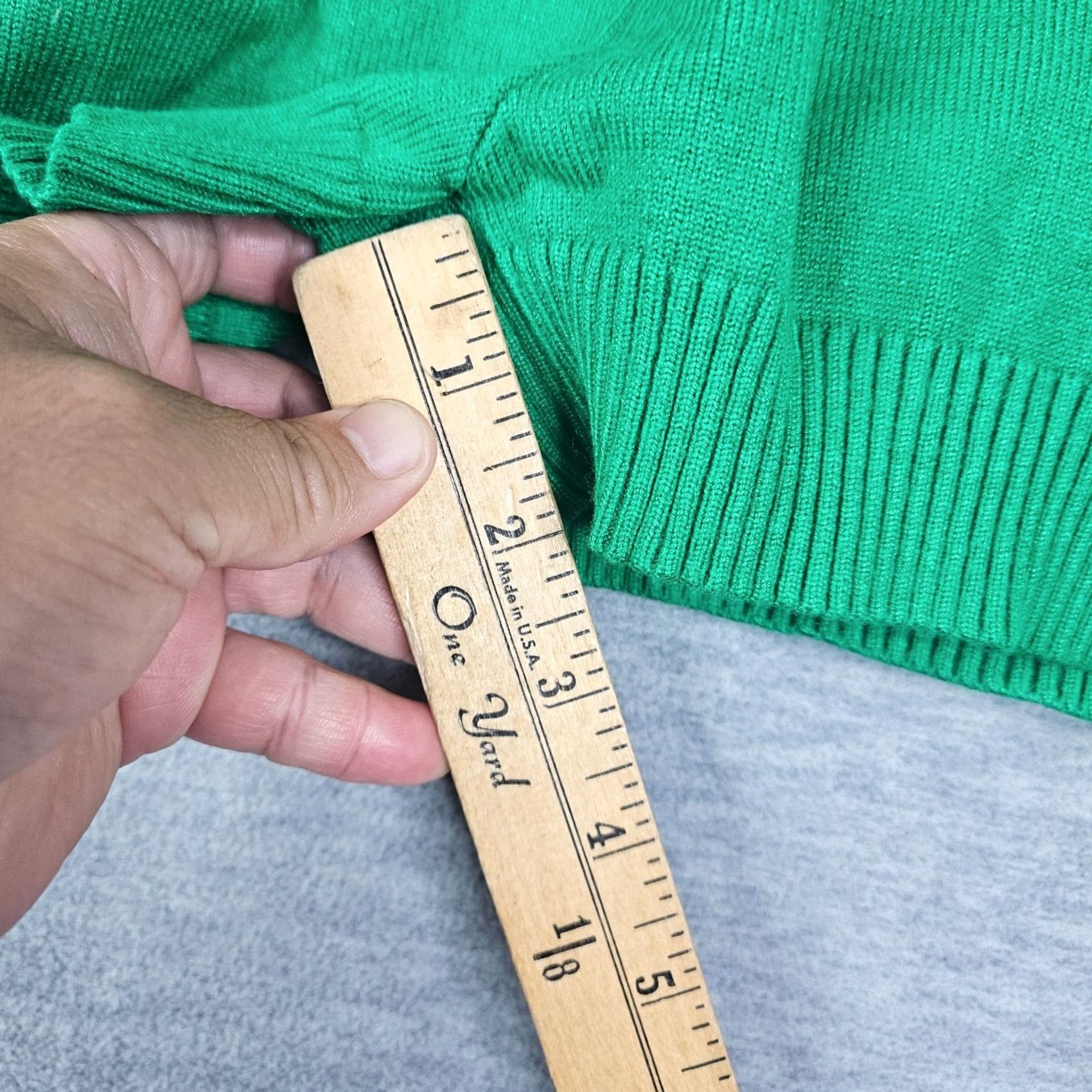 Vintage HIGH Princess Polly Green Selba Sweater Pull On High Rise Shorts XS/S Womens Regular Green solid 90s theme? Size XS / US 0-2 / IT 36-38 - 6 Thumbnail