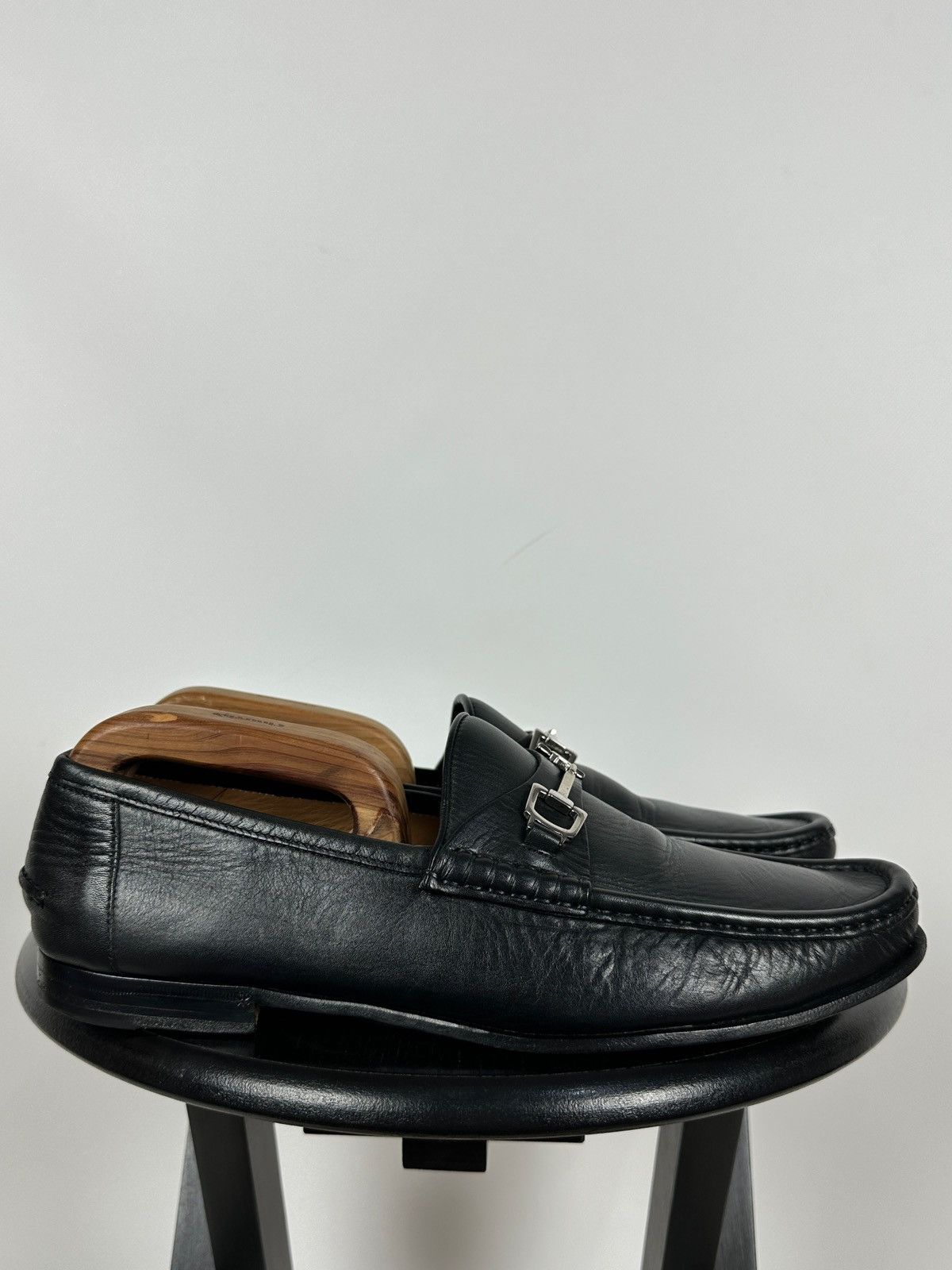 Gucci Gucci Horsebit Black Leather Slip On Loafers Size US 9 / EU 42 - 4 Thumbnail