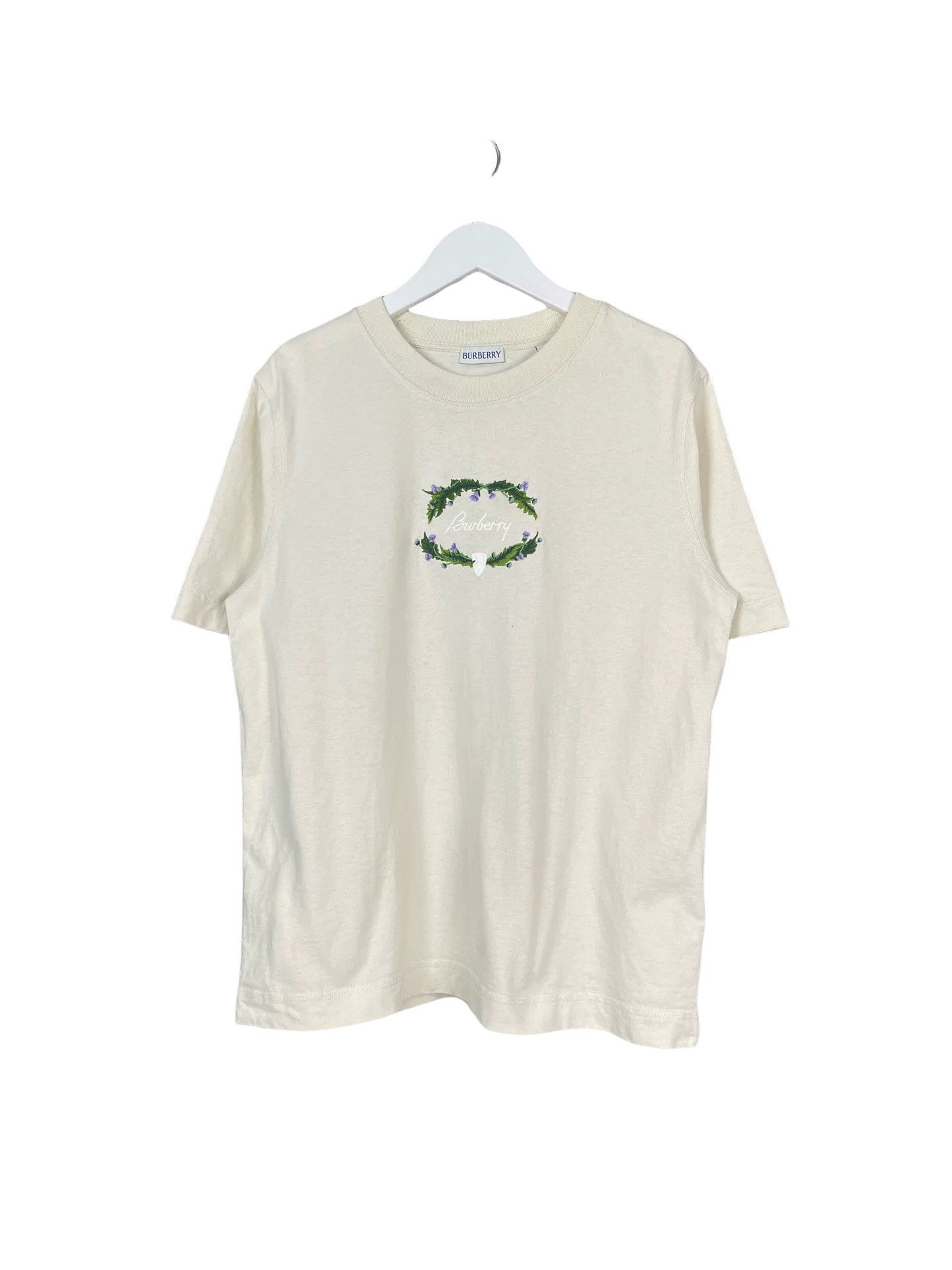 Burberry Burberry Embroidered Floral T-Shirt Size M Size US M / EU 48-50 / 2 - 1 Thumbnail