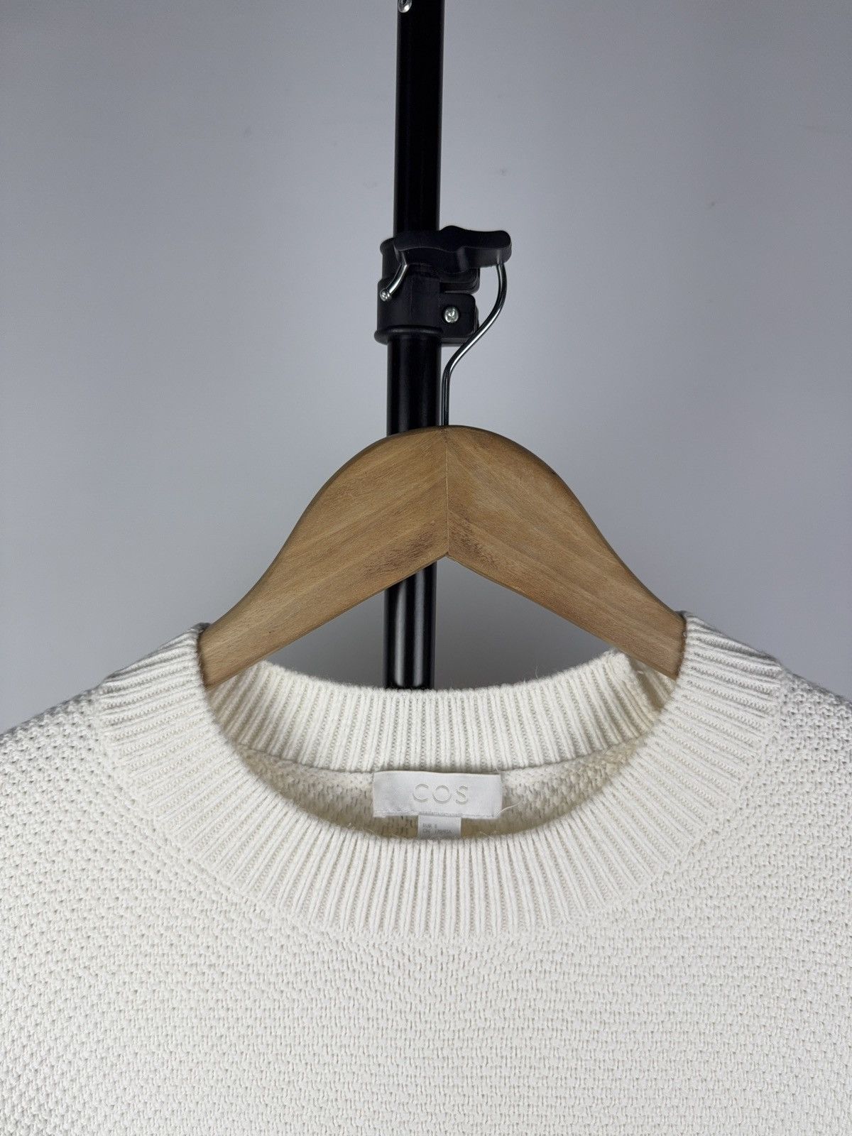Cos × Japanese Brand COS Sweater White Knit Basic Streetwear Avant-garde Grunge Size US S / EU 44-46 / 1 - 3 Thumbnail