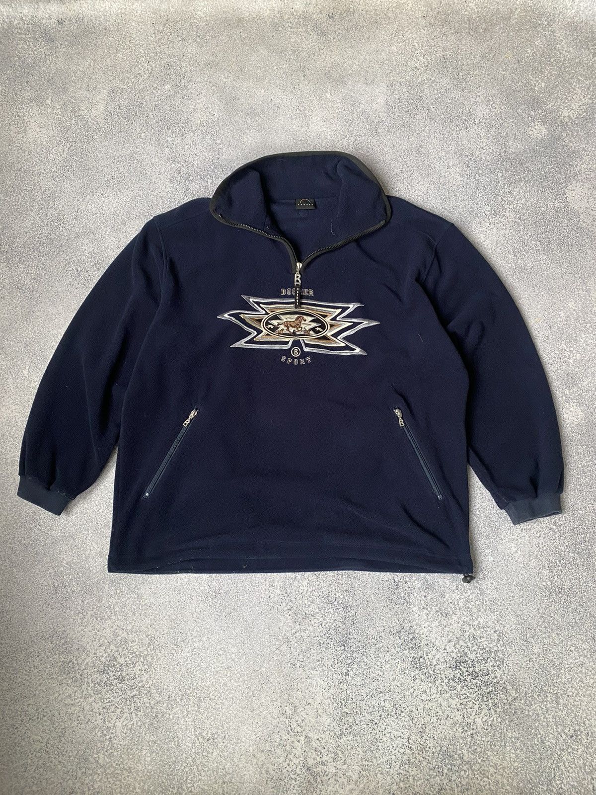 Bogner × Vintage Vintage VINTAGE BOGNER POLAR FLEECE 1/4 ZIP LARGE Size US L / EU 52-54 / 3 - 2 Thumbnail