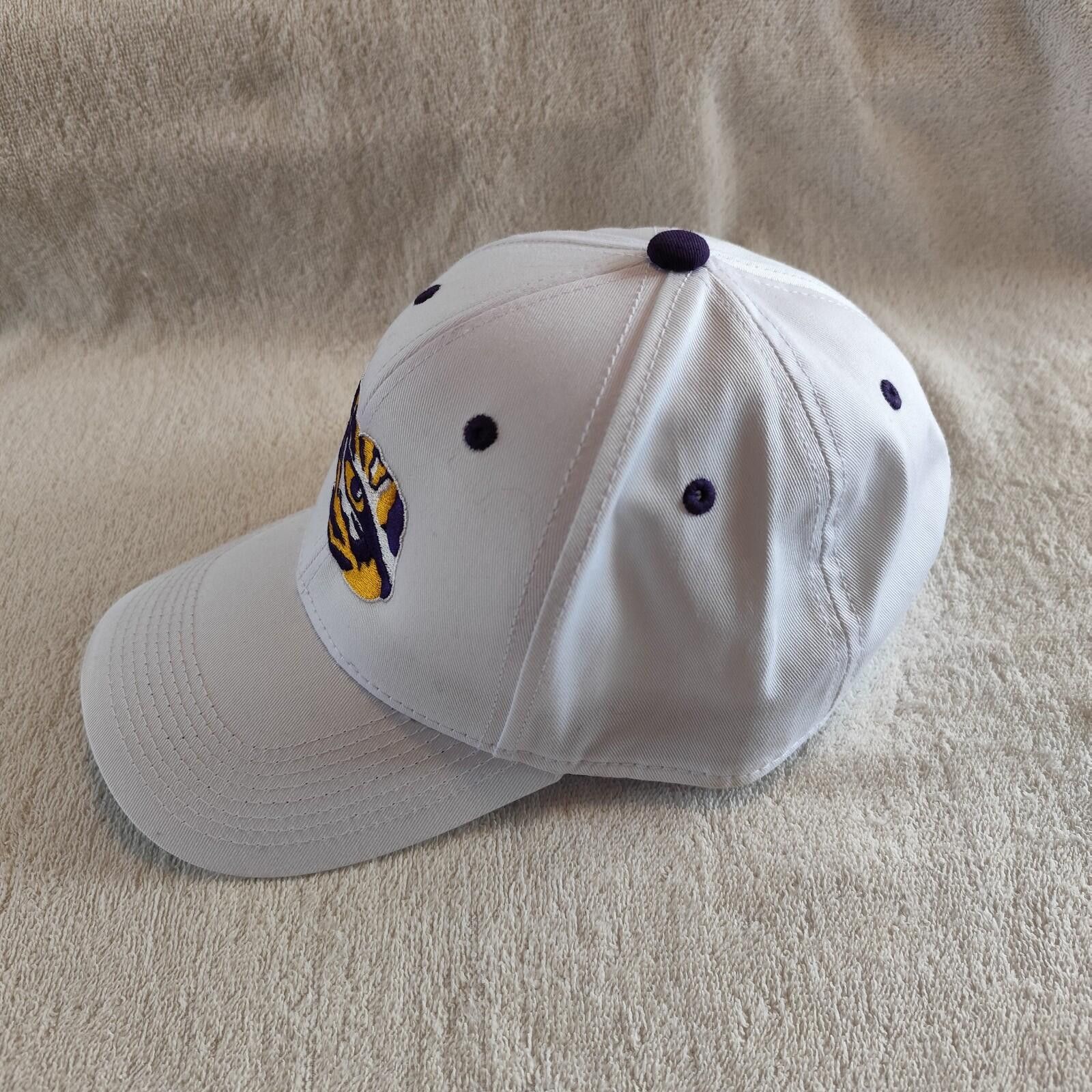 The Game The Game White LSU Tigers 5-Panel Trucker Adjustable Hat Size ONE SIZE - 4 Thumbnail