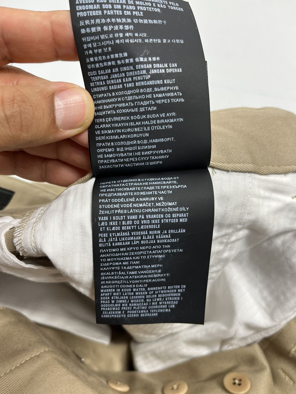 Prada Prada Beige Cotton Trousers Size US 32 / EU 48 - 16 Thumbnail