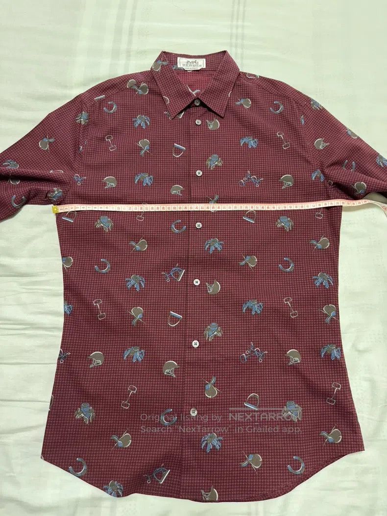 Hermes Hermes size 38 Shirt with special color, classic pattern de Size XS / US 0-2 / IT 36-38 - 4 Thumbnail
