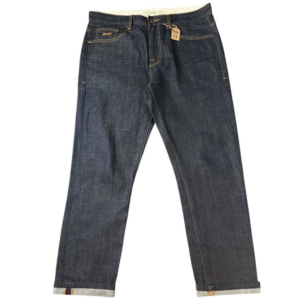 14th Addiction 🔥🇯🇵 Japanese Raw Denim Plac Relaxed Slim Crop Archive Y2K Size US 34 / EU 50 - 1 Thumbnail