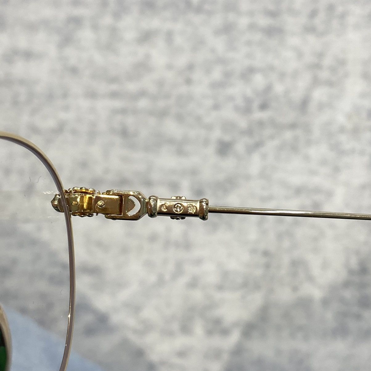 Chrome Hearts CHROME HEARTS BUBBA MATTE BLACK/GOLD PLATED-PLASTIC Size ONE SIZE - 9 Thumbnail