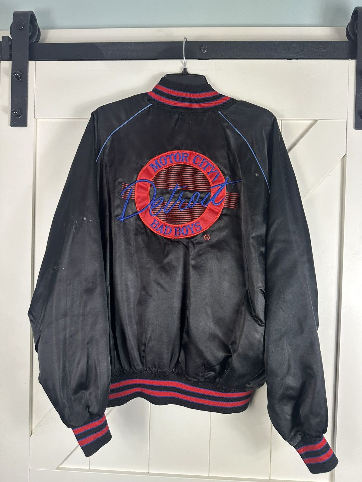 Vintage Pistons Detroit City Bad Boys Varsity Bomber Jacket Sz XL Size US XL / EU 56 / 4 - 1 Thumbnail