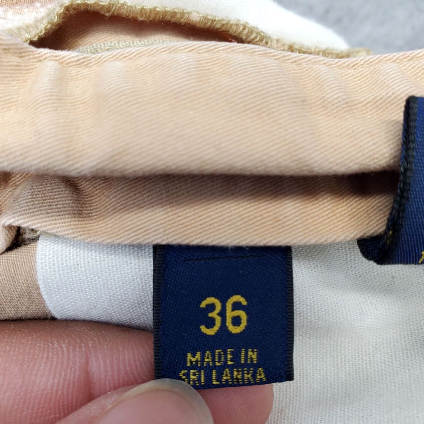 Polo Ralph Lauren Polo Ralph Lauren Chino Short Mens 36 Tan Cotton Slash Pocket Flat Front Size US M / EU 48-50 / 2 - 7 Thumbnail