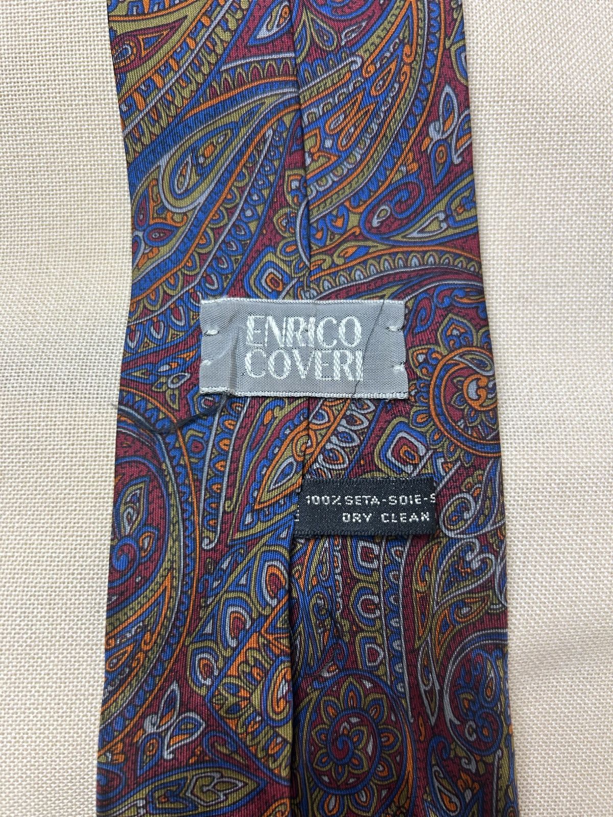 Enrico Coveri Enrico Coveri paisley multicolor Silk Mens Tie Size ONE SIZE - 4 Thumbnail