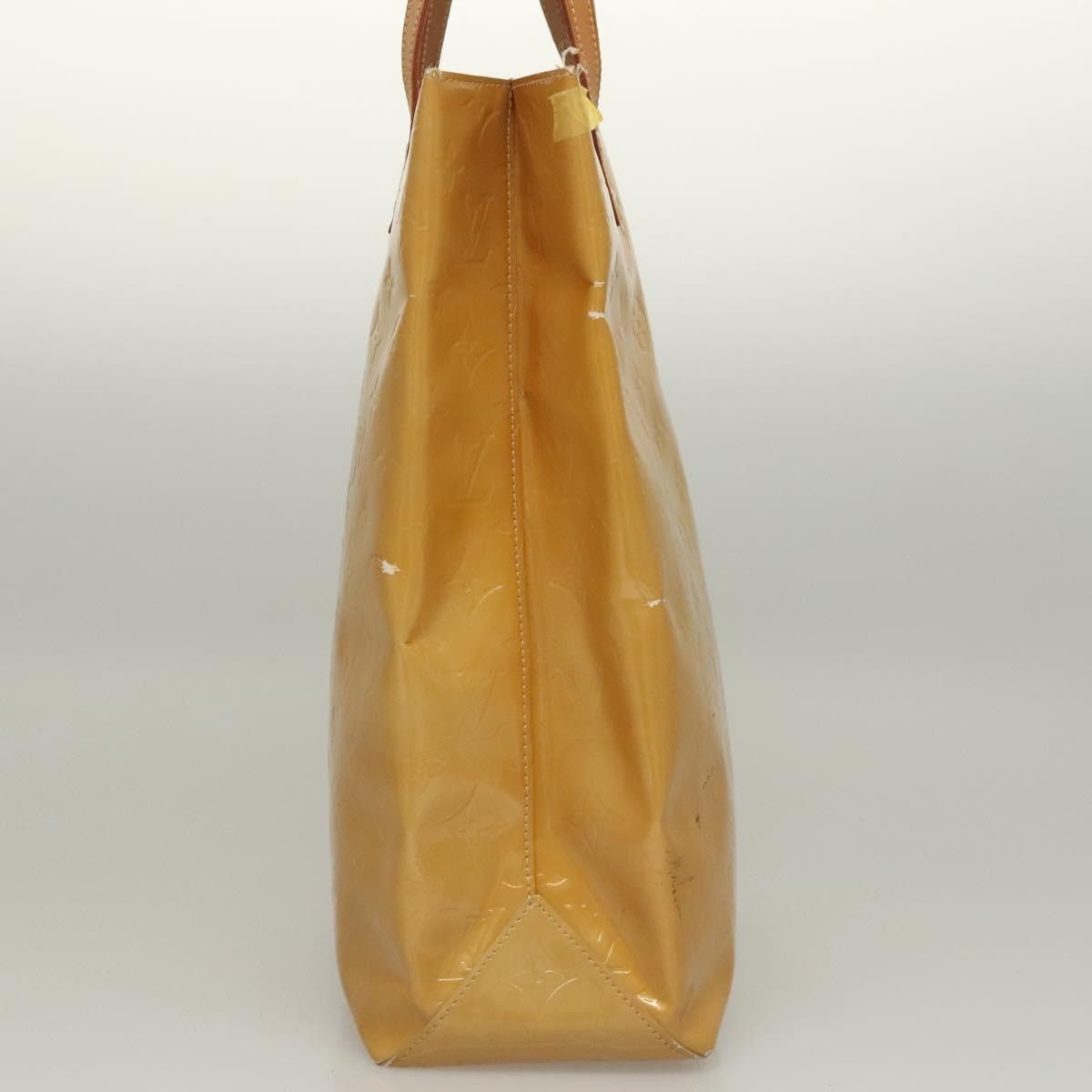 Louis Vuitton LOUIS VUITTON Monogram Vernis Reade MM Hand Bag Beige M91141 Size ONE SIZE - 5 Thumbnail