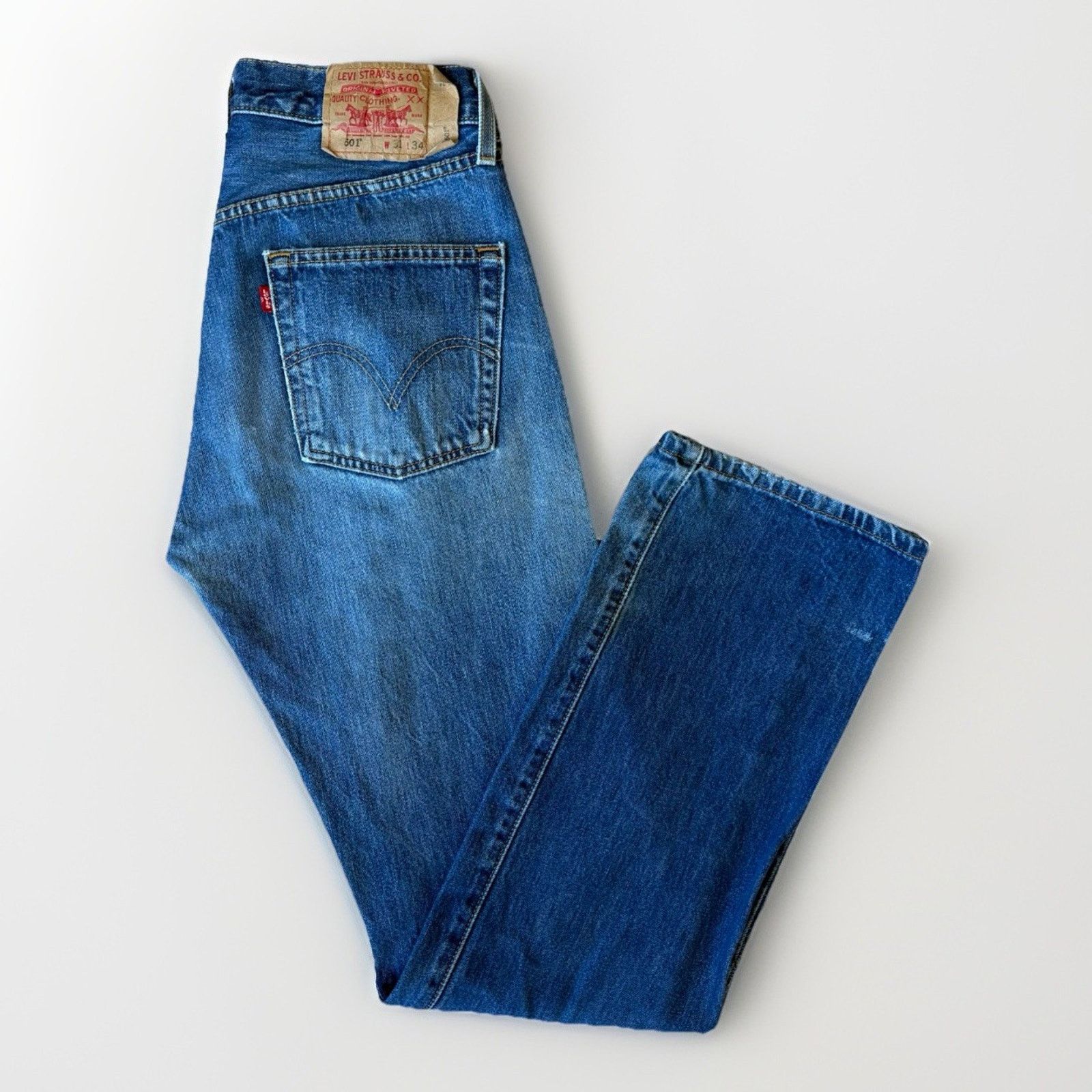 Levi's Vintage Levis 501 Jeans 30 Blue Dark Wash Straight Denim Size US 30 / EU 46 - 1 Thumbnail