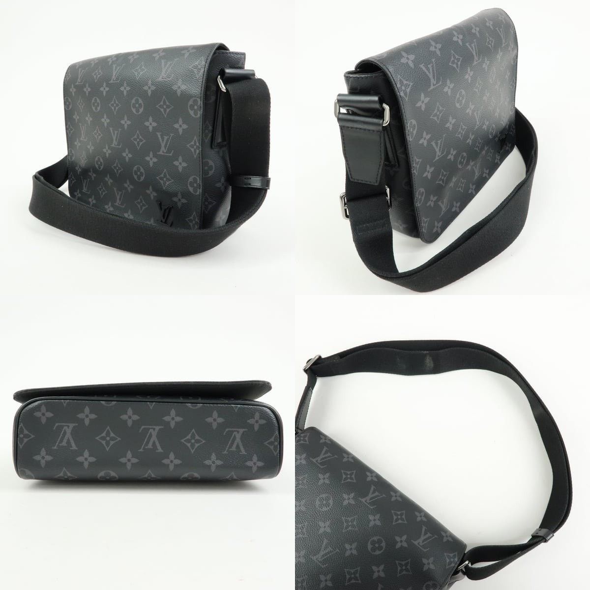 Louis Vuitton Louis Vuitton Monogram Eclipse Crossbody Bag in Black Size ONE SIZE - 3 Thumbnail