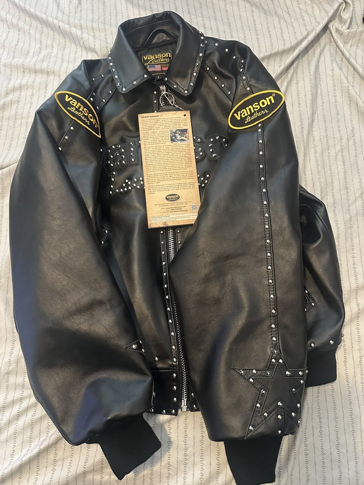 Supreme × Vanson Leathers Supreme vanson bb simon leather jacket Size US S / EU 44-46 / 1 - 1 Thumbnail