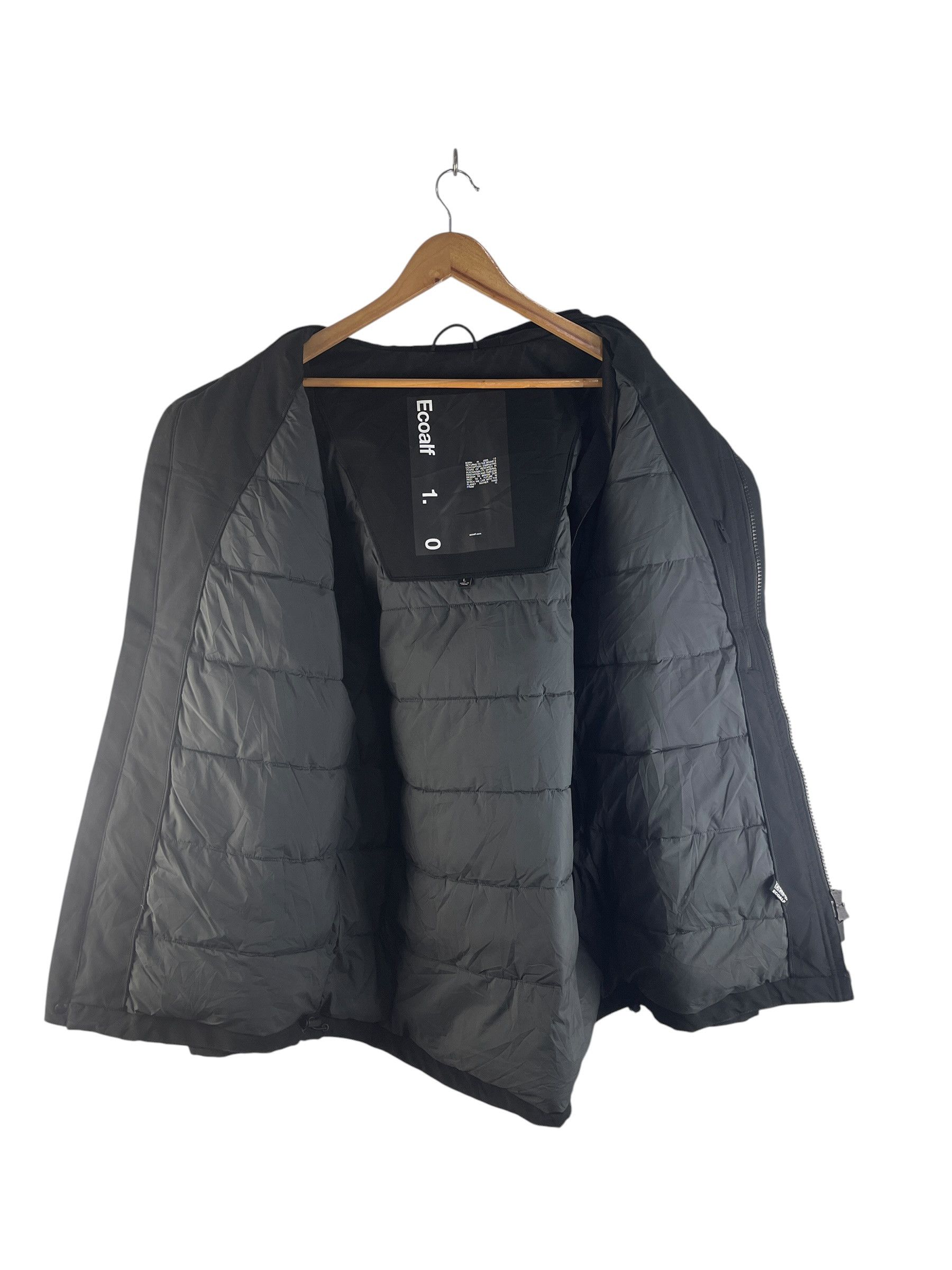 ECOALF Ecoalf Hooded Insulated Jacket Black Minimal Techwear Park Size US L / EU 52-54 / 3 - 4 Thumbnail