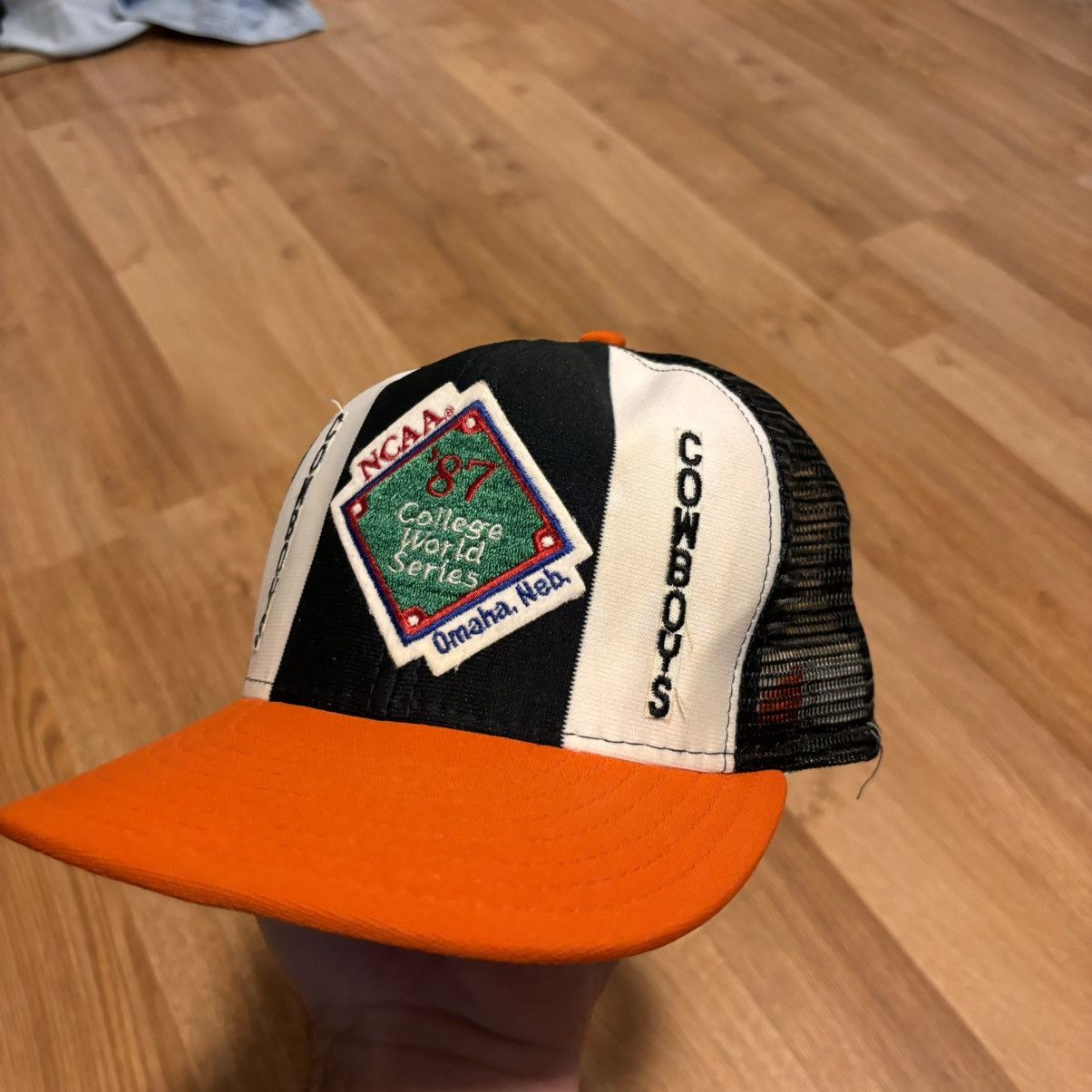 MLB × Vintage Vintage 80s Oklahoma State Trucker Hat Size ONE SIZE - 2 Thumbnail