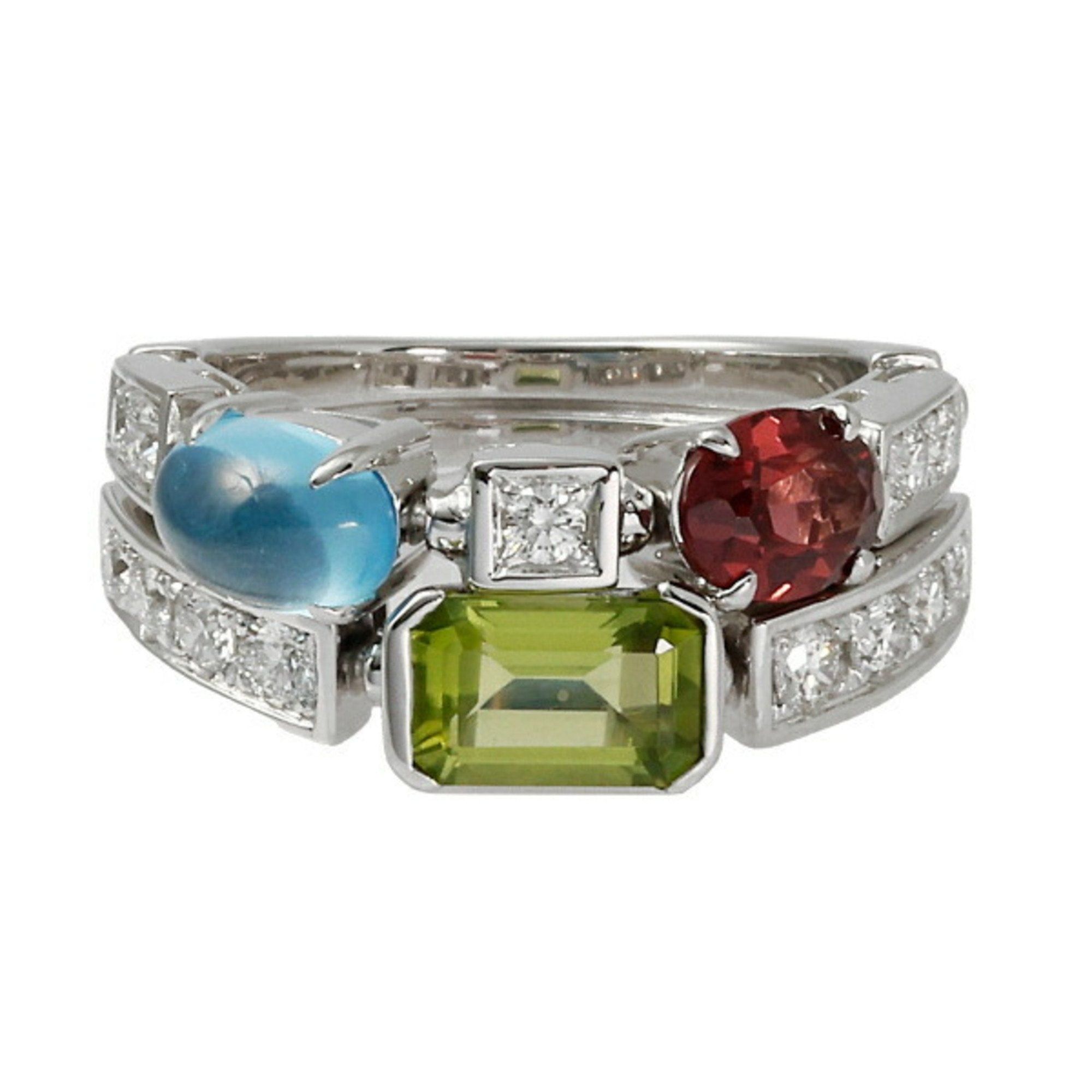 image of Bvlgari Bulgari Allegra K18Wg White Gold Ring in Silver, Women's