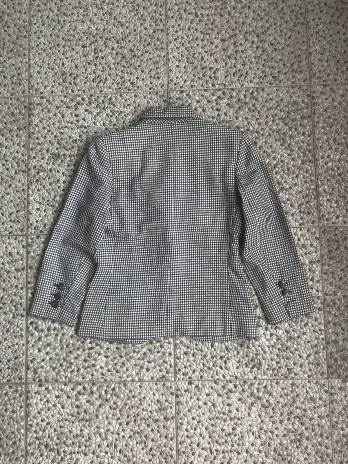 Yves Saint Laurent Vintage YSL Rive Gauche Houndstooth Blazer Made in France Size XS / US 0-2 / IT 36-38 - 5 Thumbnail
