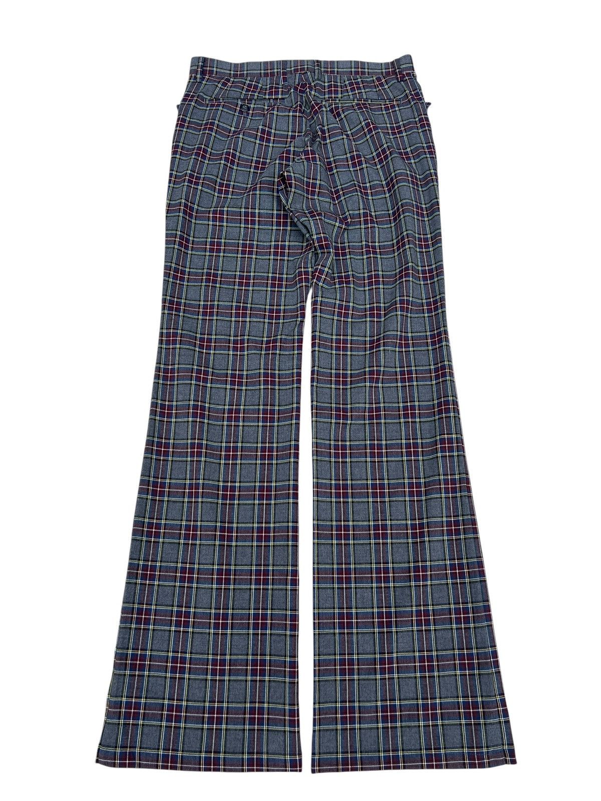 PPFM Vintage PPFM Rayon Polyester Blend Stretch Tartan Flare Pant Size US 31 - 13 Thumbnail