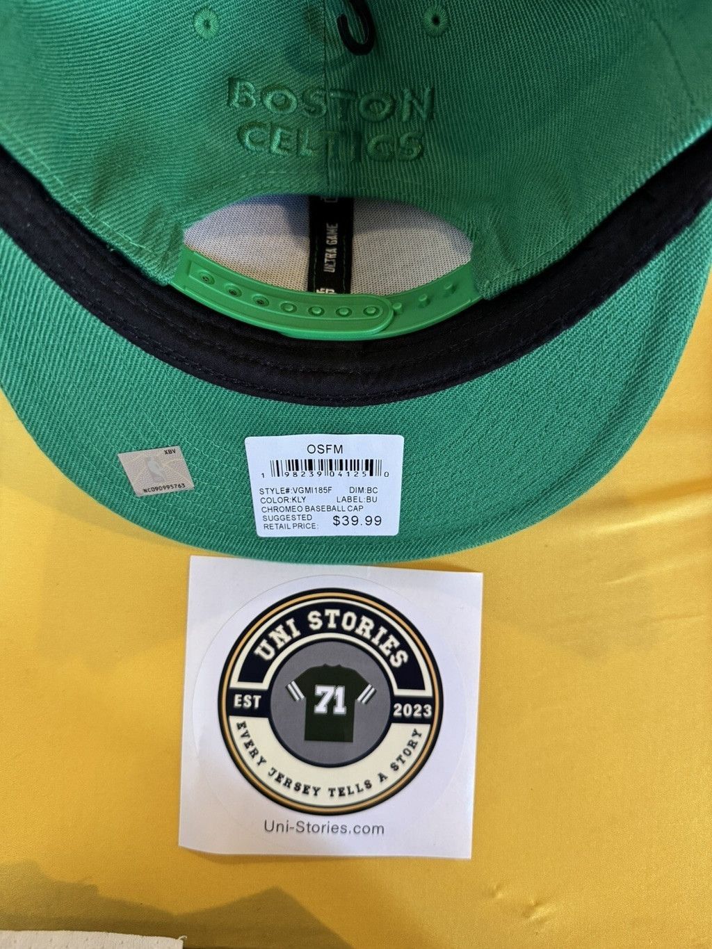 NBA Boston Celtics Ultra Game Snapback hat Green NEW WITH TAGS Size ONE SIZE - 3 Thumbnail