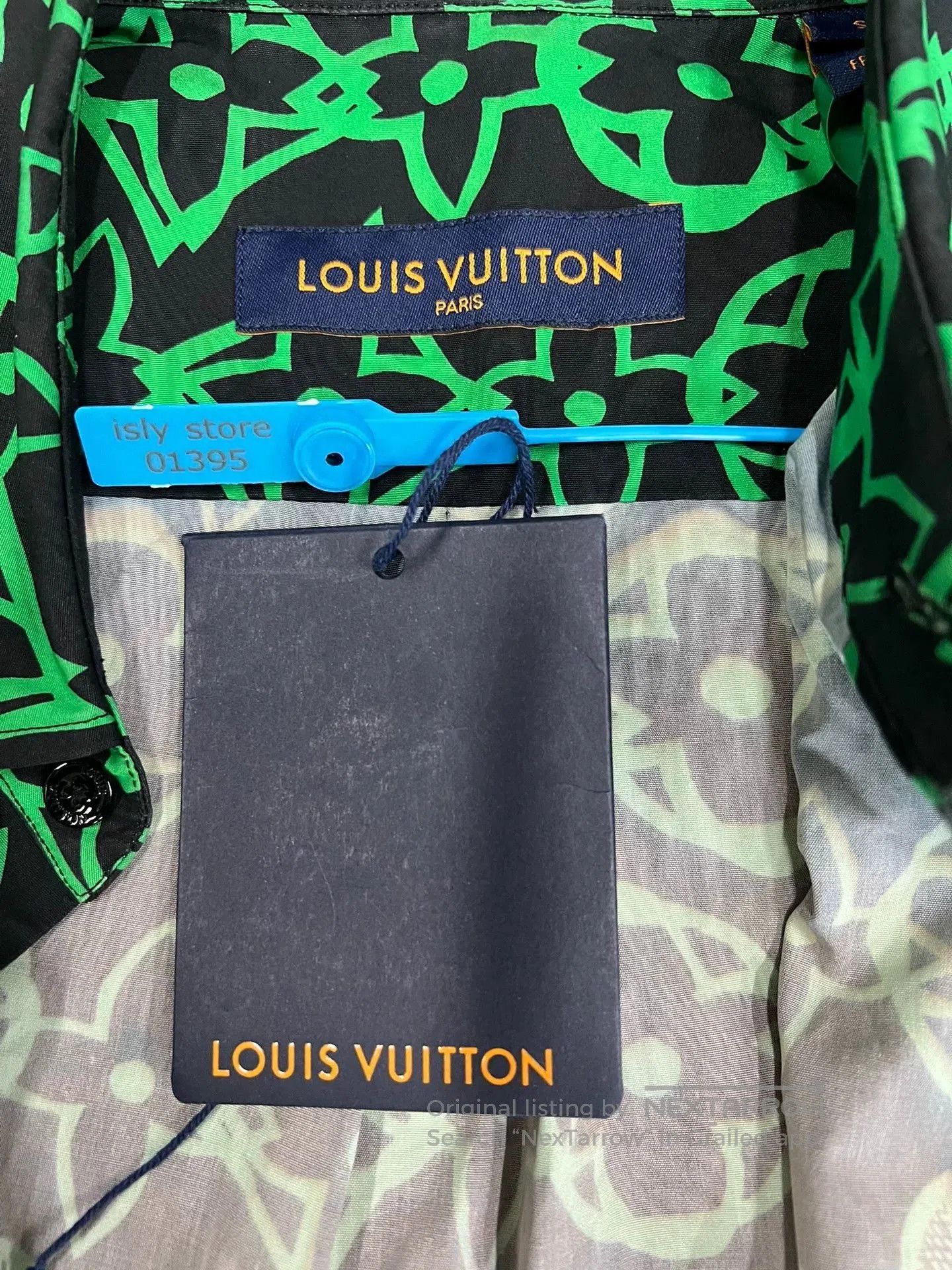 Louis Vuitton louis vuitton logo print green long sleeve shirt. Size US S / EU 44-46 / 1 - 4 Thumbnail