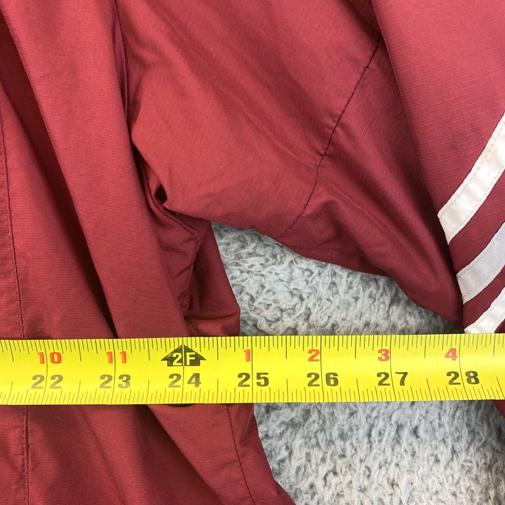 Adidas Adidas Windbreaker Track Jacket Mens Extra Large Red Burgundy Zip Logo 63-16 / Full Zip / Track Jacket / Logo / 63-16 / Adidas Size US XL / EU 56 / 4 - 4 Thumbnail