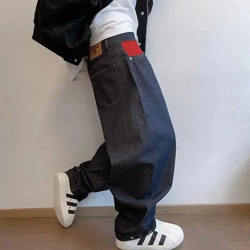 Japanese Brand Avant garde colorblock loose baggy jeans pants Size US 32 / EU 48 - 4 Thumbnail