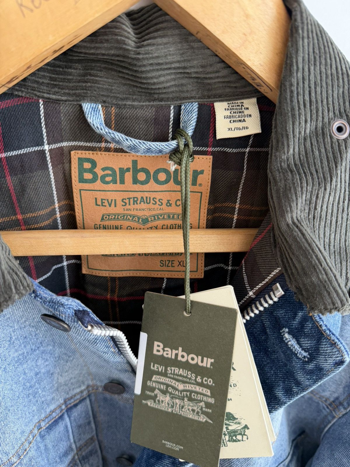 Barbour Barbour x Levi’s Denim Trucker Jacket Men’s Collar XL Size US XL / EU 56 / 4 - 9 Thumbnail