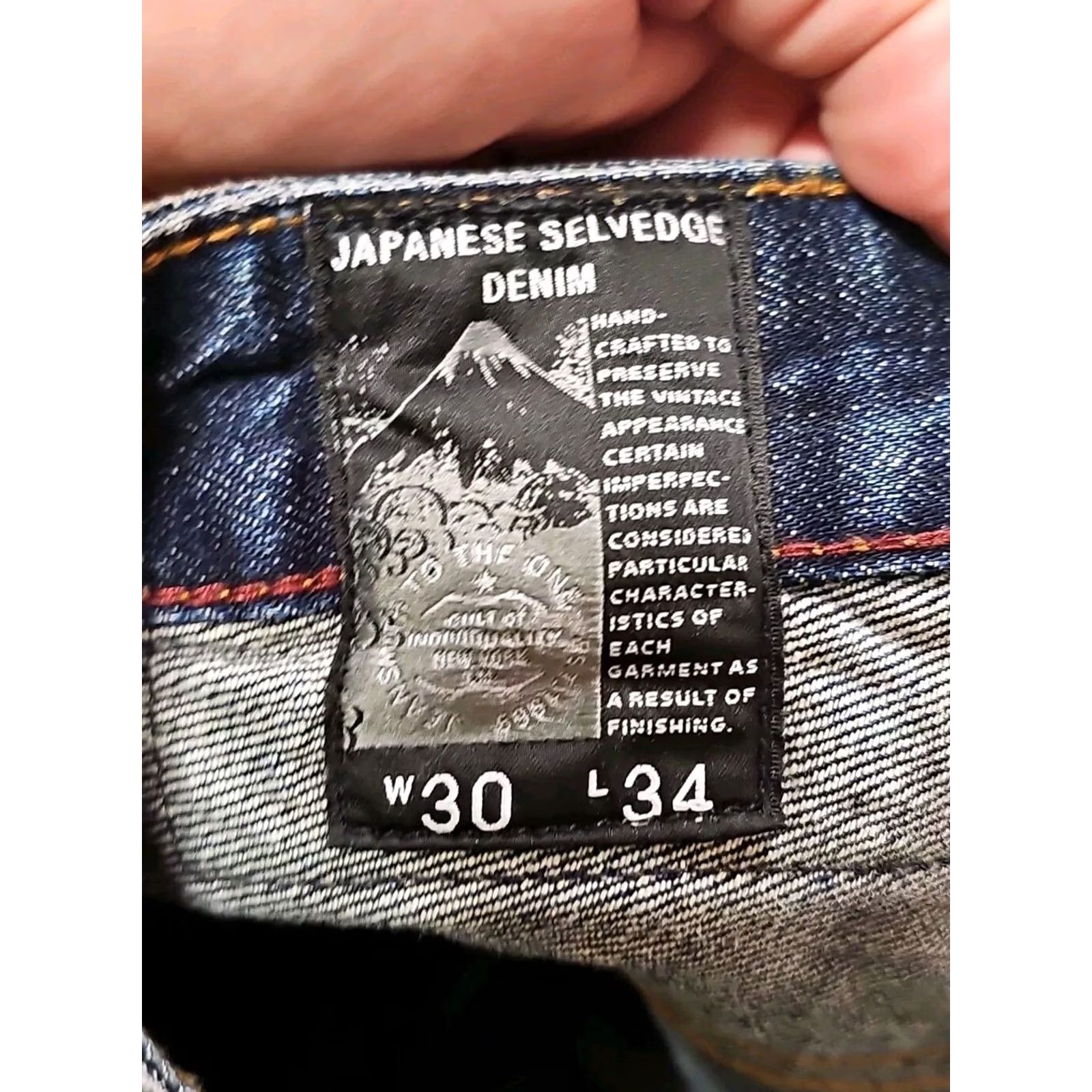Cult Of Individuality VINTAGE Cult of Individuality Jeans Greaser Straight Japanese Selvedge Denim 32x34.5 Mens Regular Blue Distressed Size US 30 / EU 46 - 4 Thumbnail