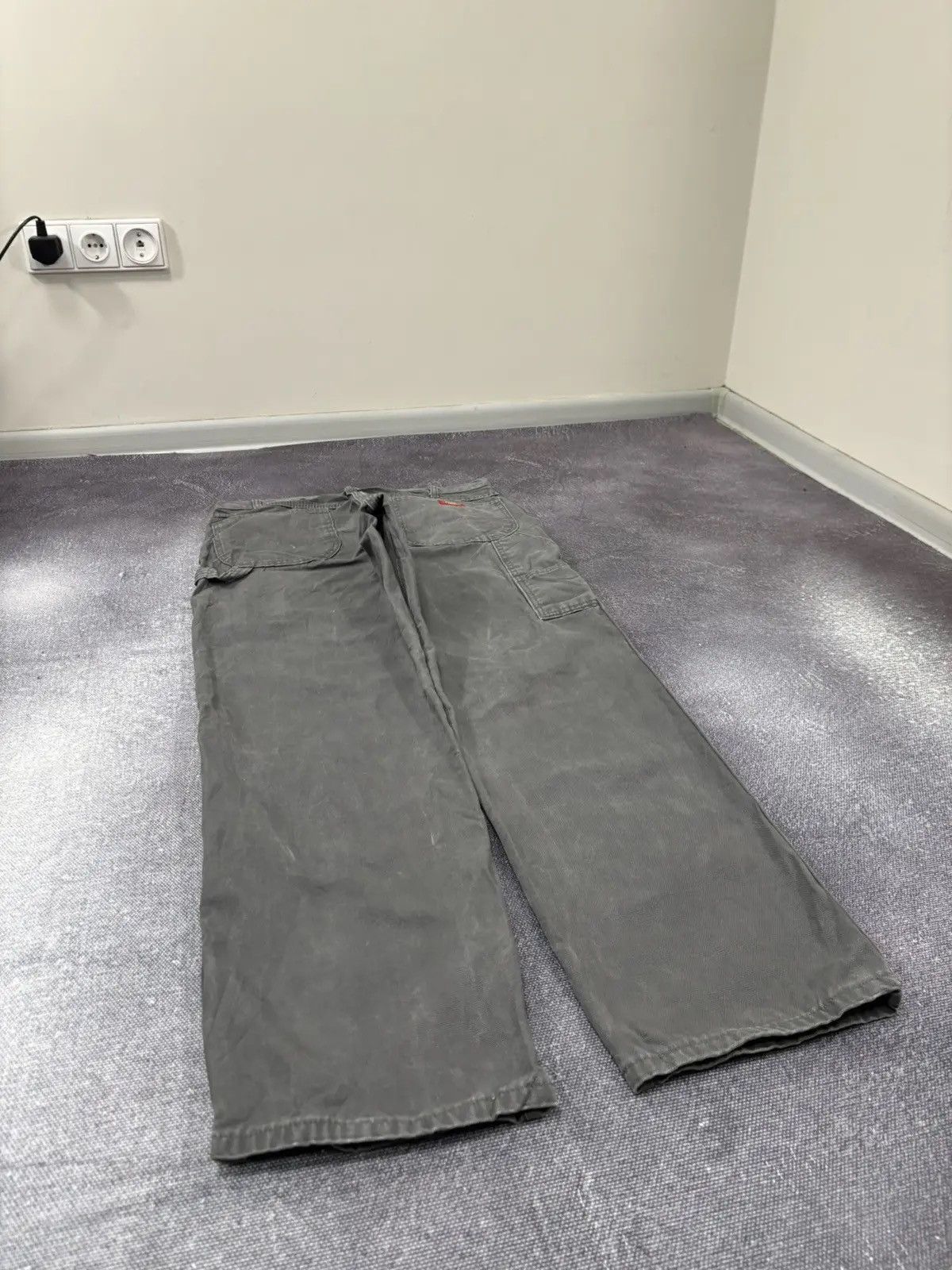 Dickies × Vintage Vintage Dickies Y2K Painted Gray Work Hype Baggy Pants Size US 36 / EU 52 - 3 Thumbnail