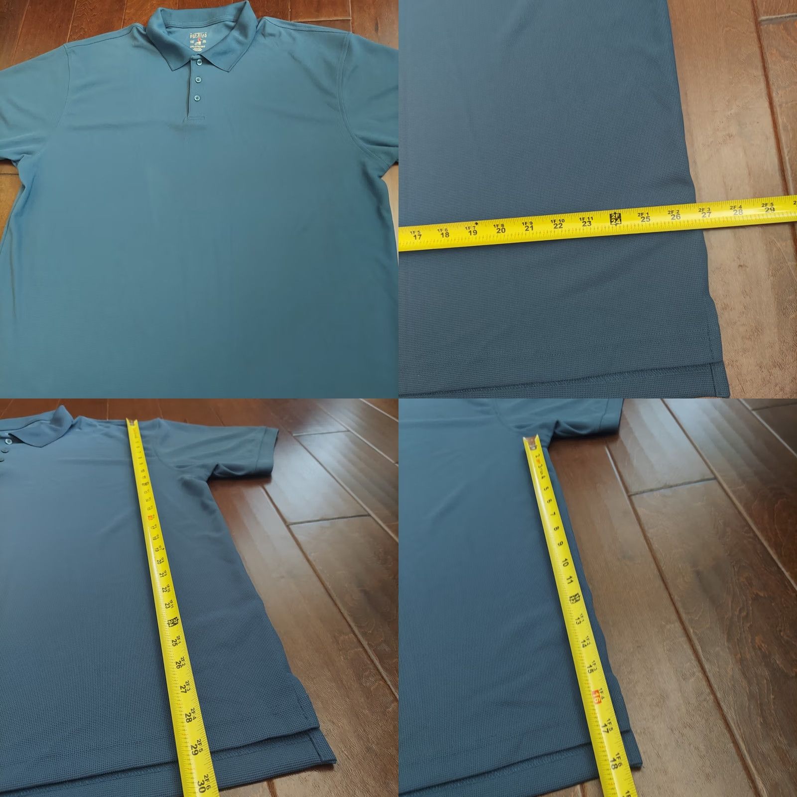 Vintage RedHead Mens Short Sleeve Solid Blue Polo Shirt - 2XL Size US XXL / EU 58 / 5 - 8 Thumbnail