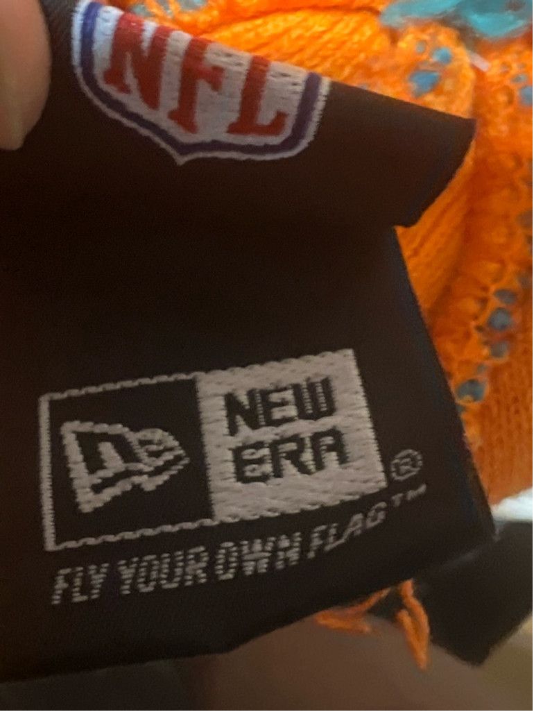 New Era Unisex New Era Miami Dolphins Beanie Hat Orange Teal Size ONE SIZE - 5 Thumbnail