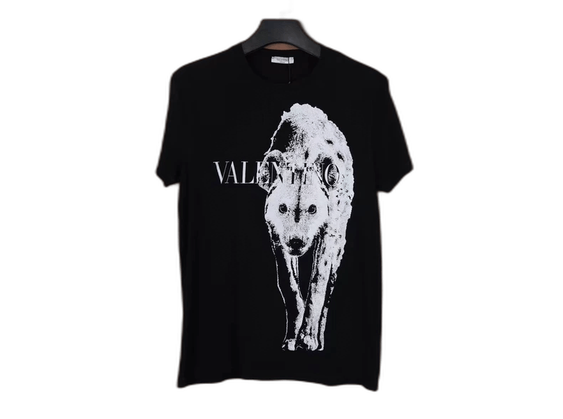 Valentino Valentino Black Short Sleeve Wolf T-Shirt Size US L / EU 52-54 / 3 - 1 Thumbnail