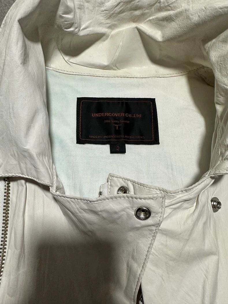 Undercover Undercover 06 SS structured white leather jacket 2502-Nexta Size US L / EU 52-54 / 3 - 7 Thumbnail