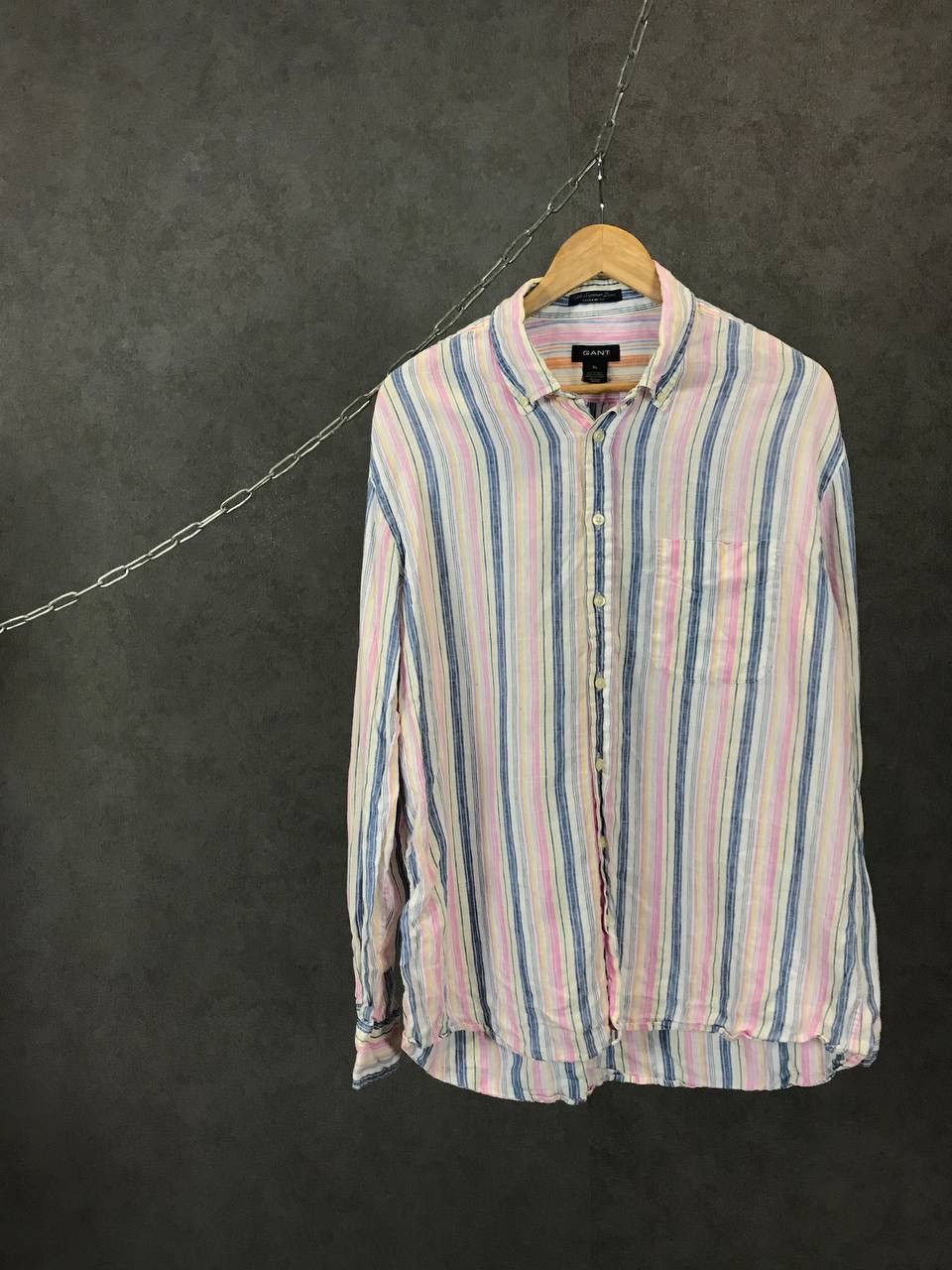 Gant Gant striped multicolor linen shirt Size US XL / EU 56 / 4 - 1 Thumbnail