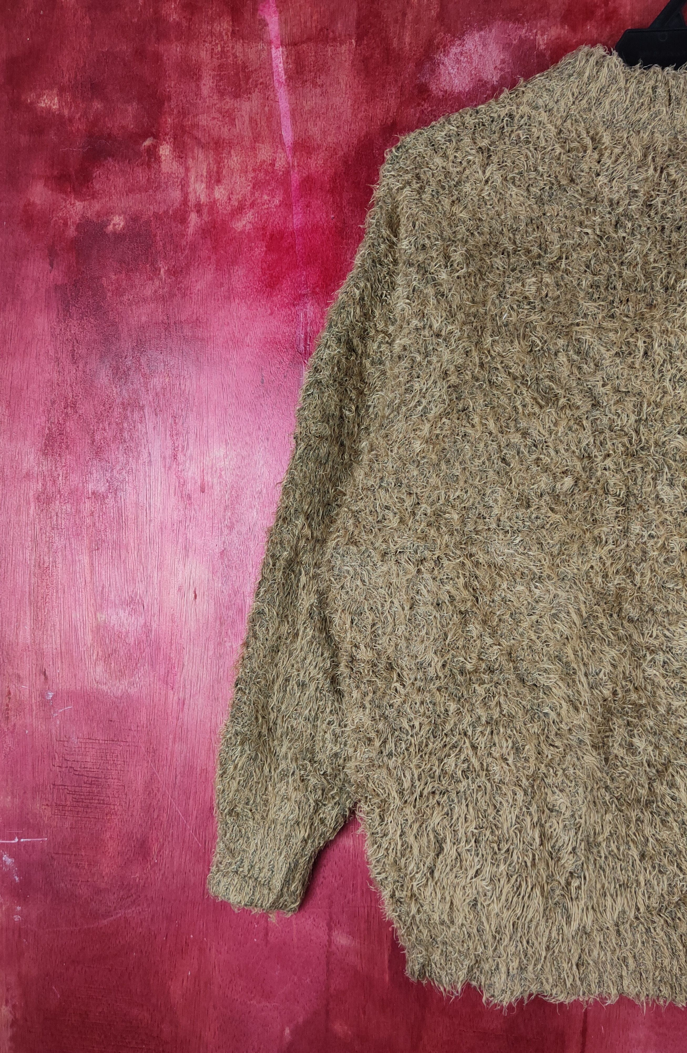 Homespun Knitwear Prosperity Sequence Brown Fur Mohair Knitwear #S2160 Size US L / EU 52-54 / 3 - 8 Thumbnail