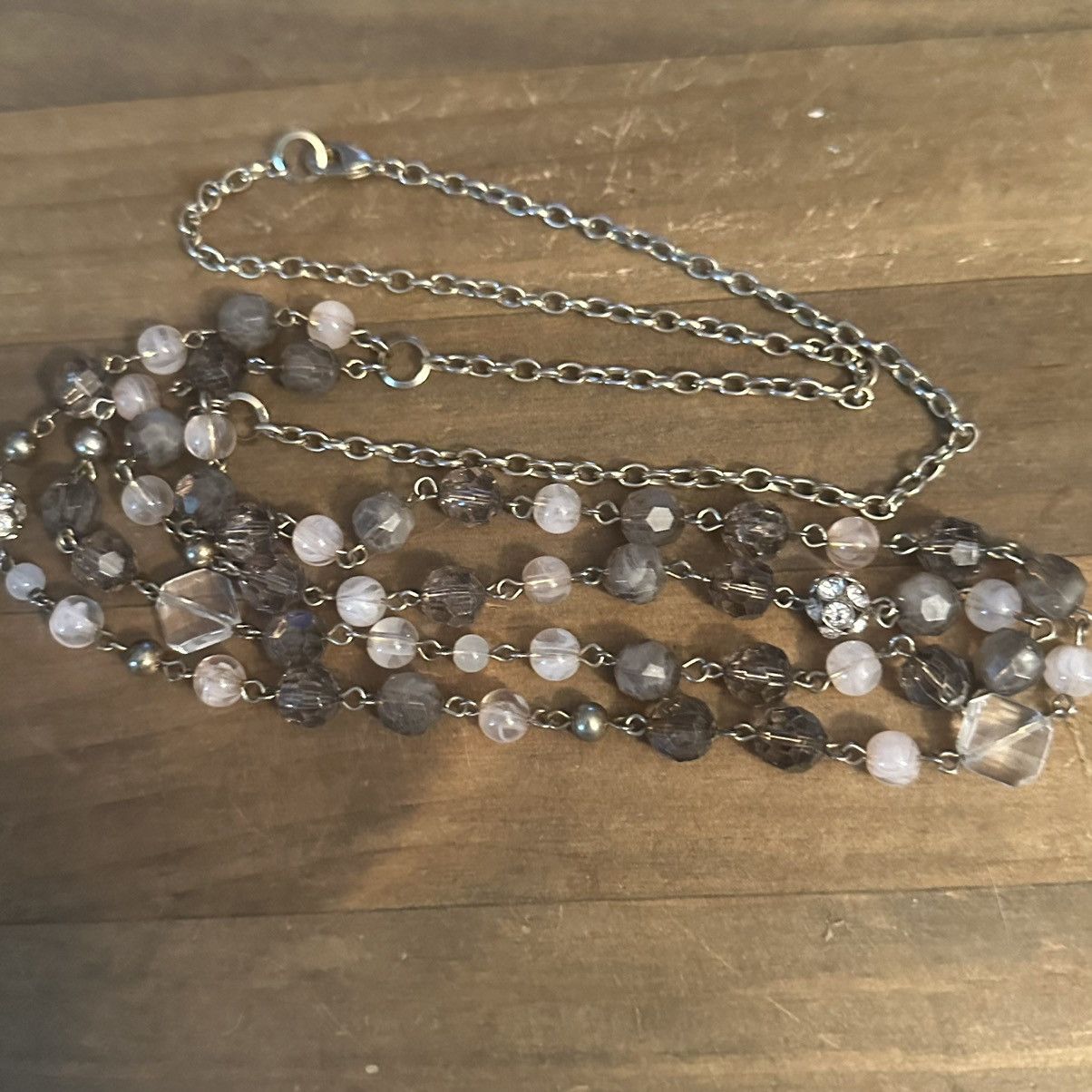 Other Long layered Smokey quartz bead necklace Size ONE SIZE - 2 Thumbnail
