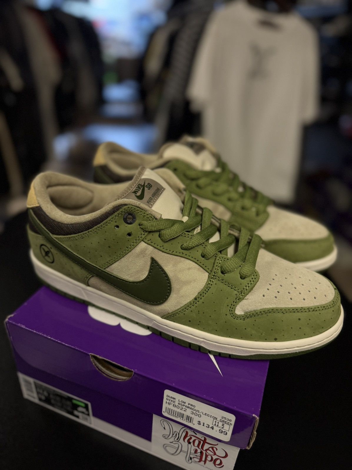 Nike Nike Dunk Low Yuto Horigome Matcha Size 11.5 (NEW) Size US 11.5 / EU 44-45 - 3 Thumbnail