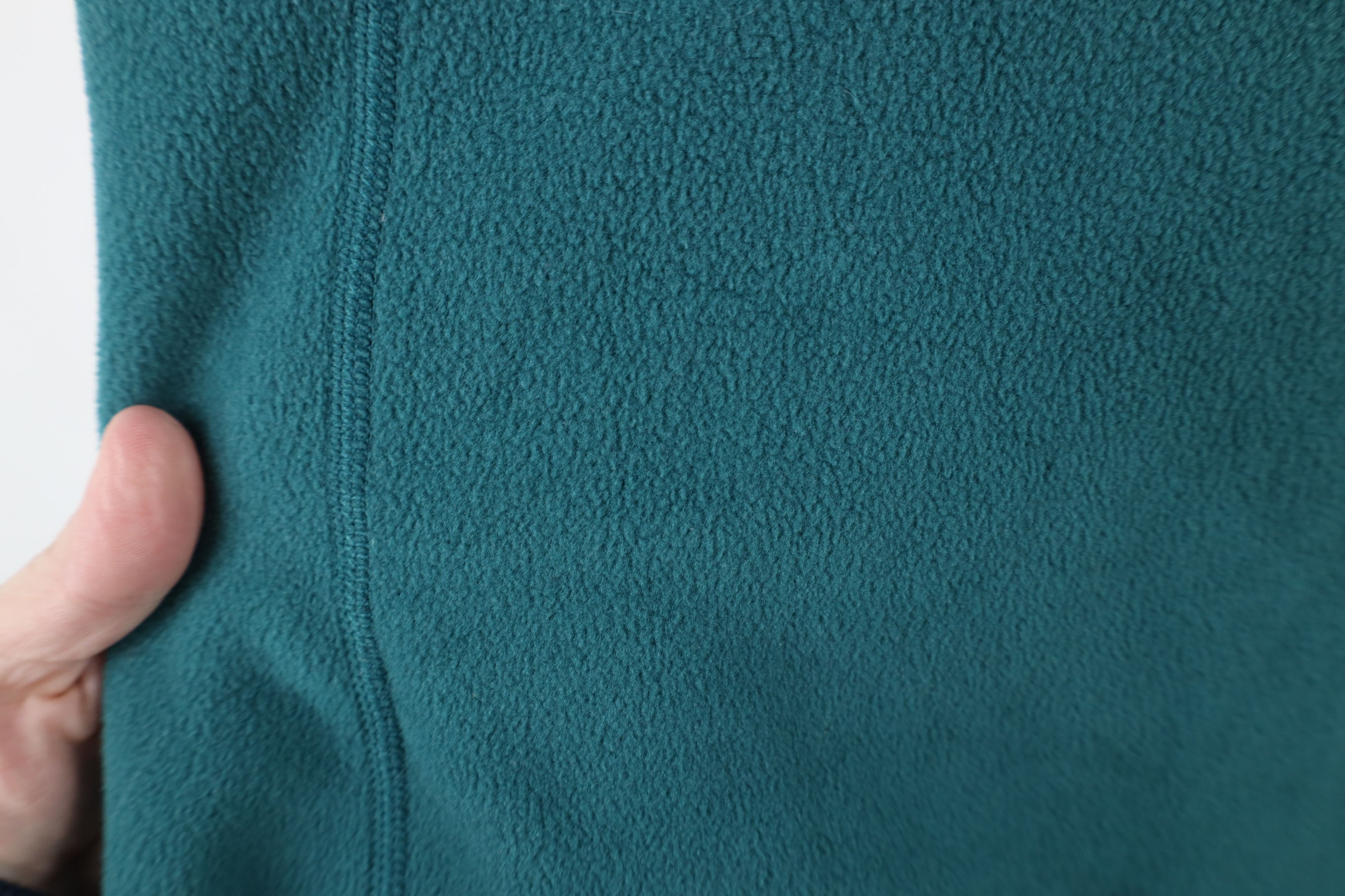 Patagonia × Vintage Patagonia Micro D 1/4 Zip Fleece Pullover Sweater Green Size L / US 10 / IT 46 - 6 Thumbnail