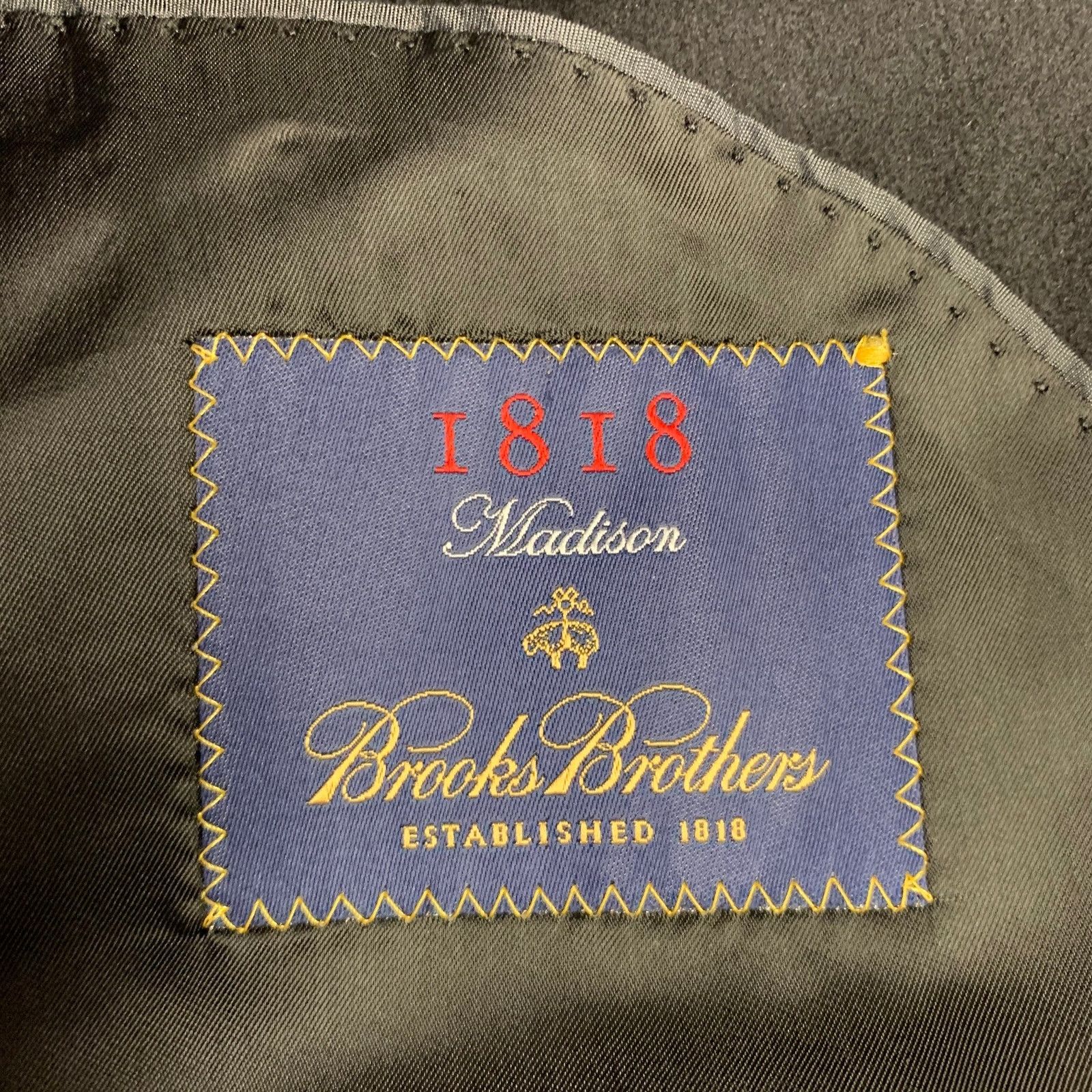 Brooks Brothers LORO PIANA Black Cashmere Single Breasted Sport Coat Size 46R - 5 Thumbnail