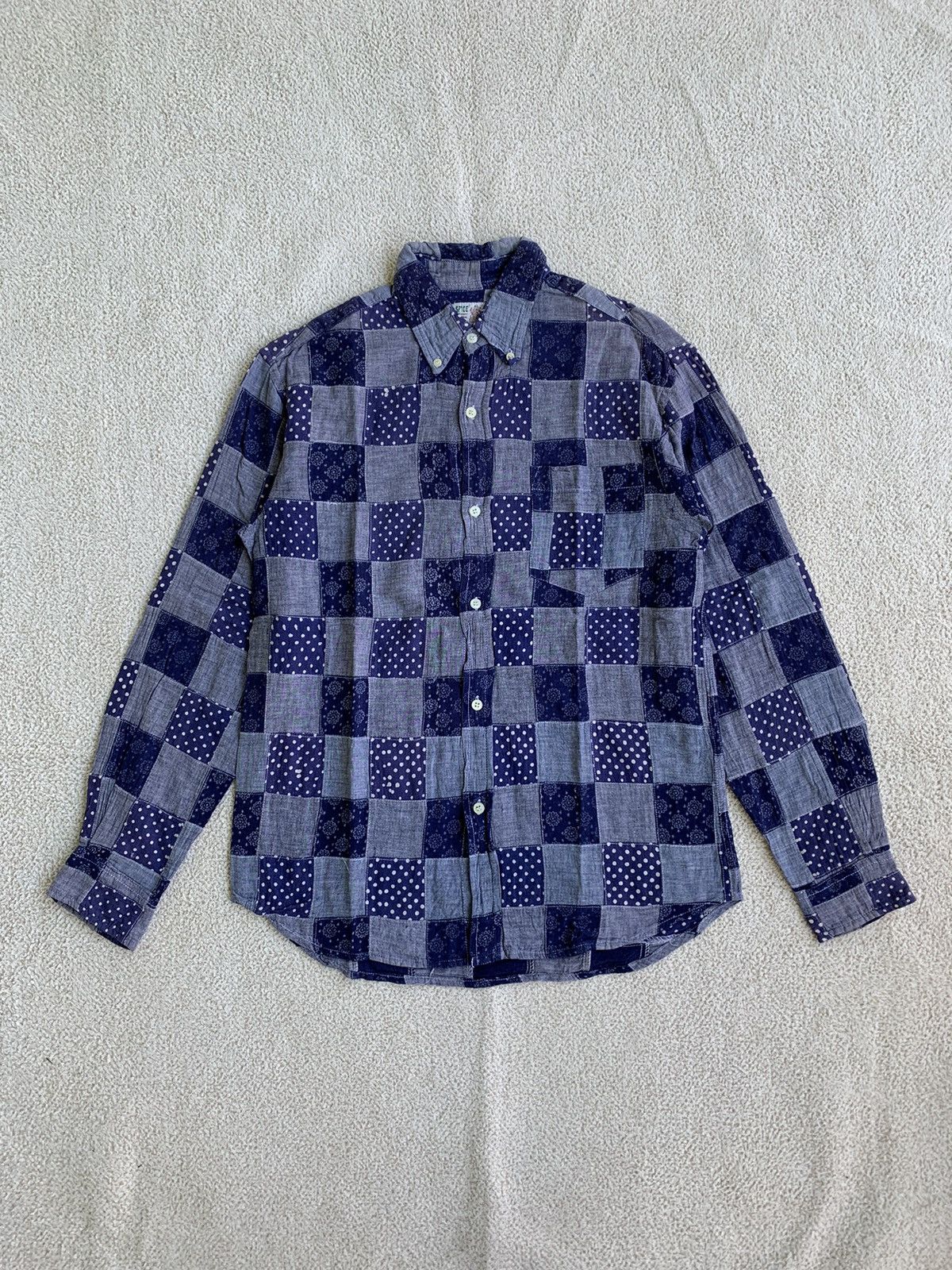 Beauty Beast × If Six Was Nine × Japanese Brand VTG Spice Island Patchwork LongSleeve T shirt Size US L / EU 52-54 / 3 - 1 Thumbnail