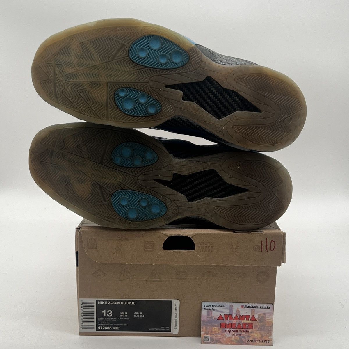 Nike Zoom rookie dynamic blue Size US 13 / EU 46 - 8 Thumbnail