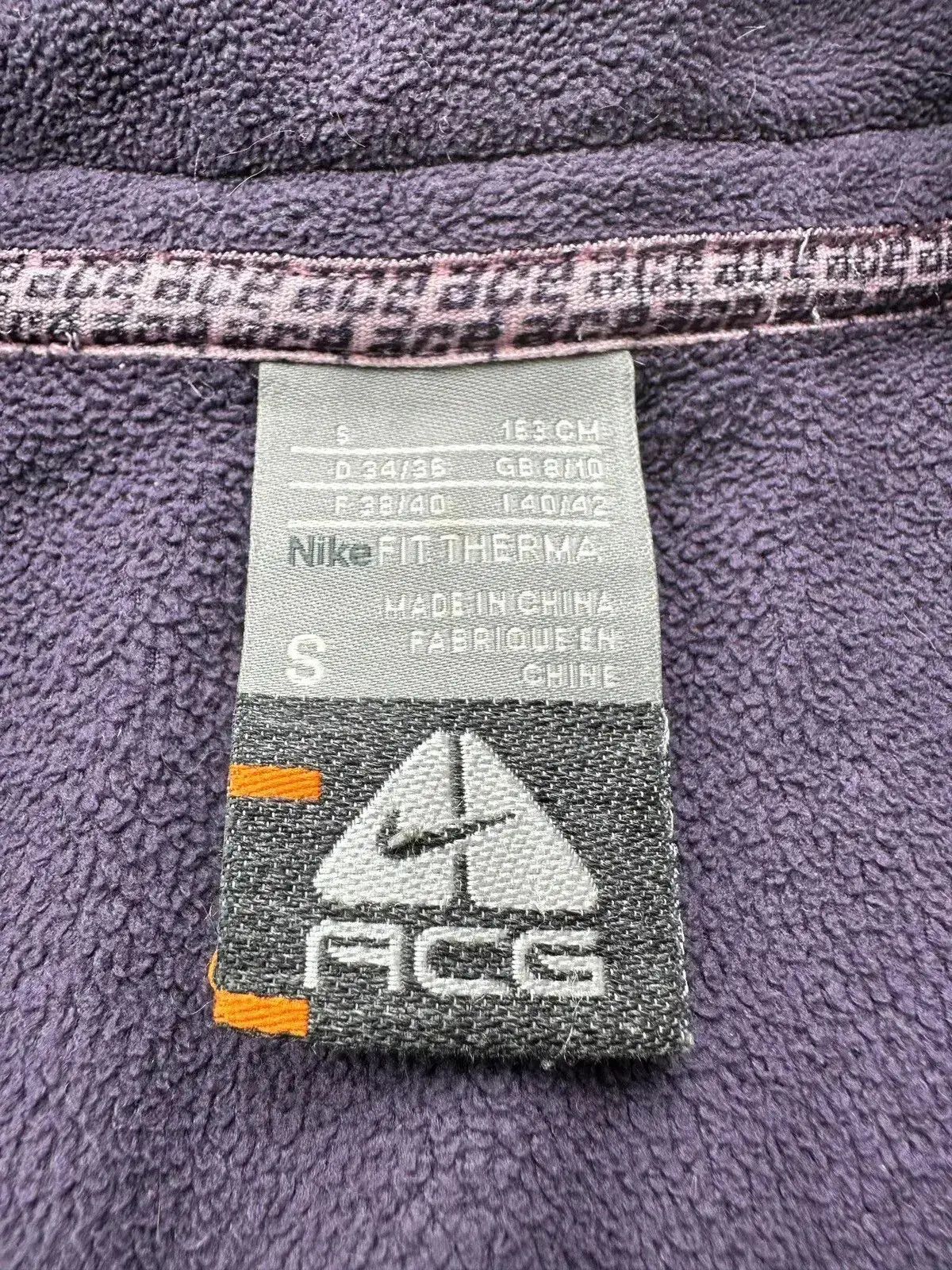 Nike ACG Nike ACG Vintage Fleece Track Top (557) Size S / US 4 / IT 40 - 4 Thumbnail