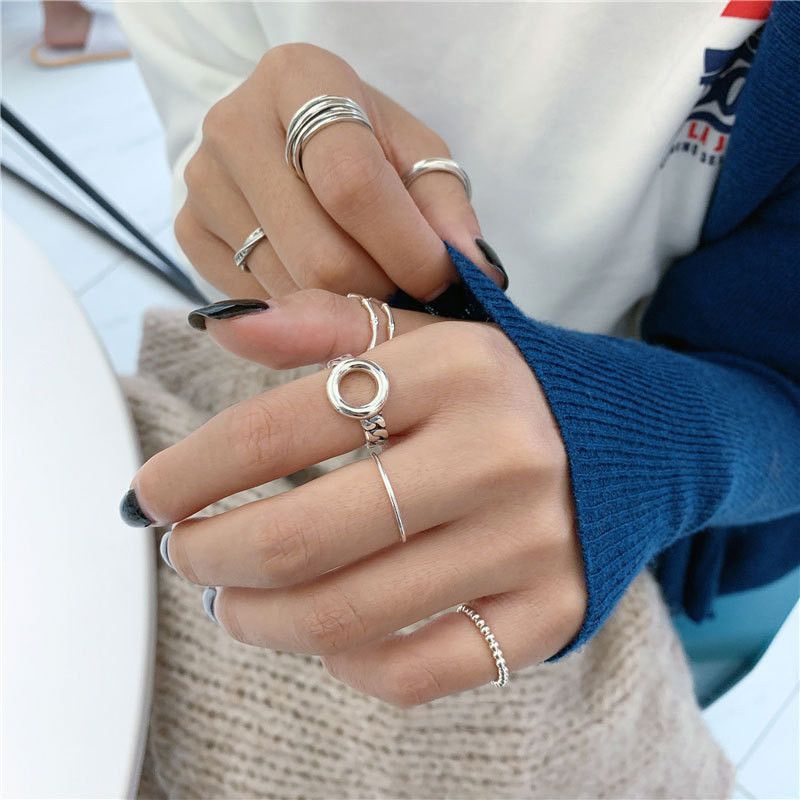 Jewelry Vibe Jewelry Rings Open Size Chrome Ring (Size 7-13) Size ONE SIZE - 1 Thumbnail