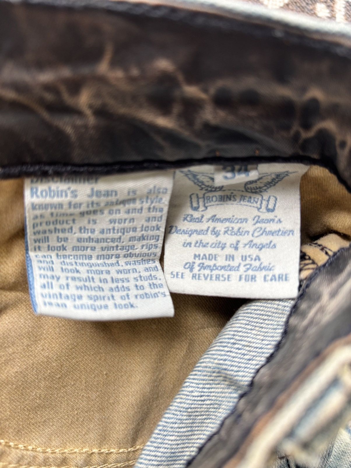 Robins Jeans ROBIN’S JEAN (STAR / Straight) Ultra Rare size 34 Size US 34 / EU 50 - 7 Thumbnail