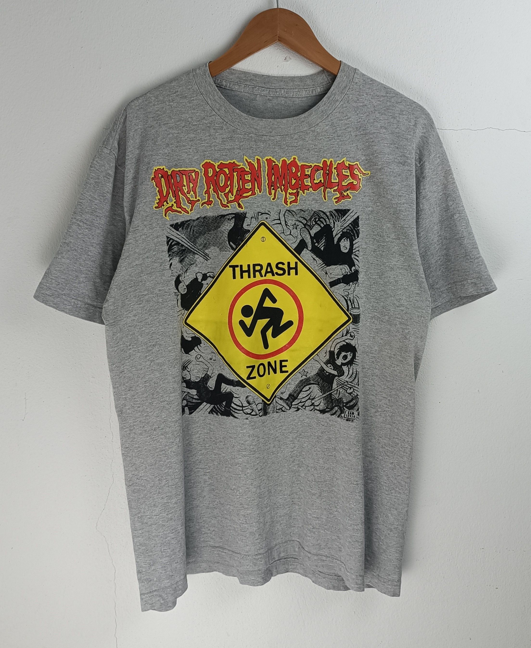 Band Tees VINTAGE DIRTY ROTTEN IMBECILES D.R.I THRASH ZONE TEE Size US L / EU 52-54 / 3 - 3 Thumbnail