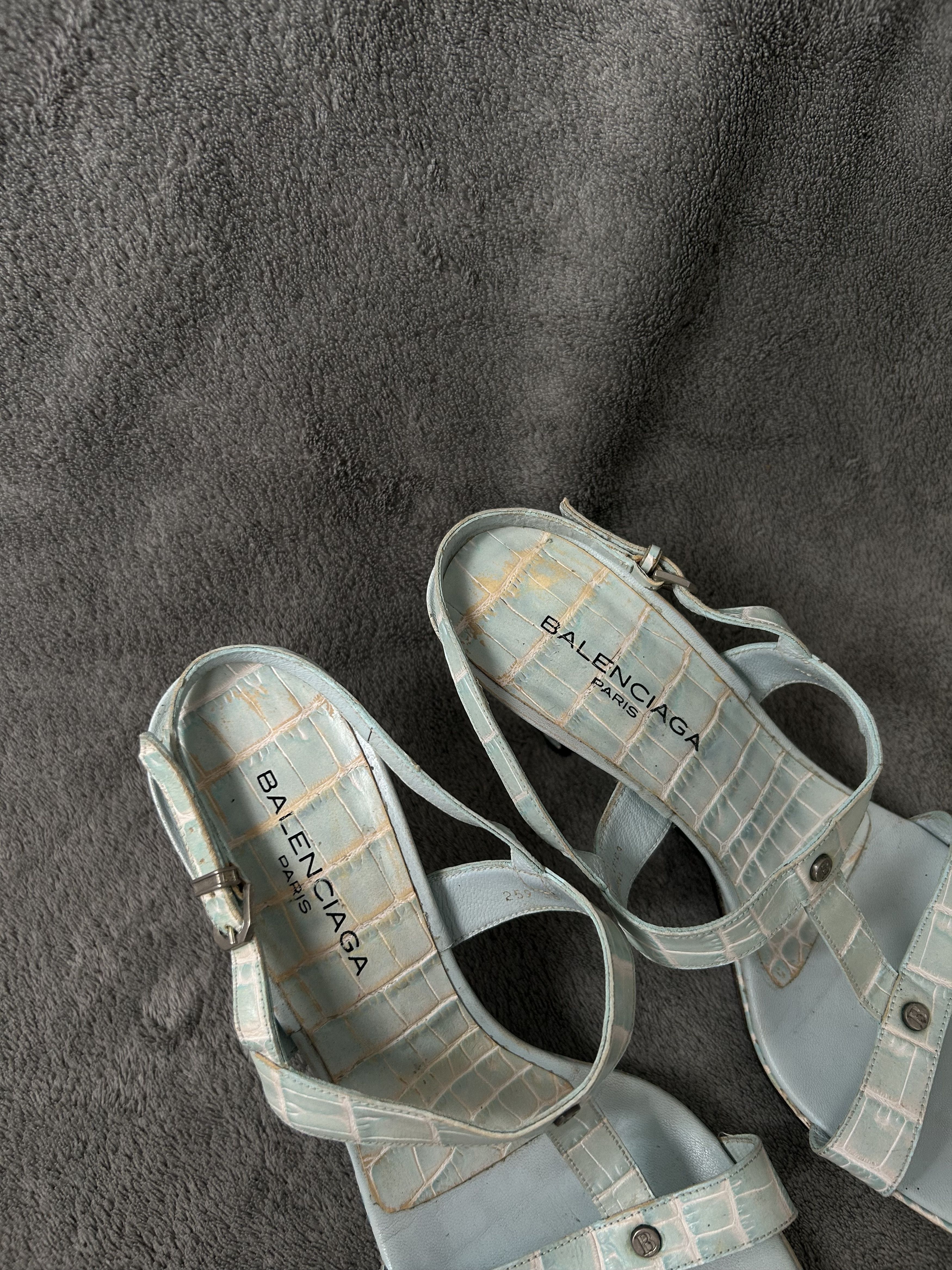 Balenciaga Balenciaga Paris Strappy Heels 2000s Size US 8 / IT 38 - 2 Thumbnail