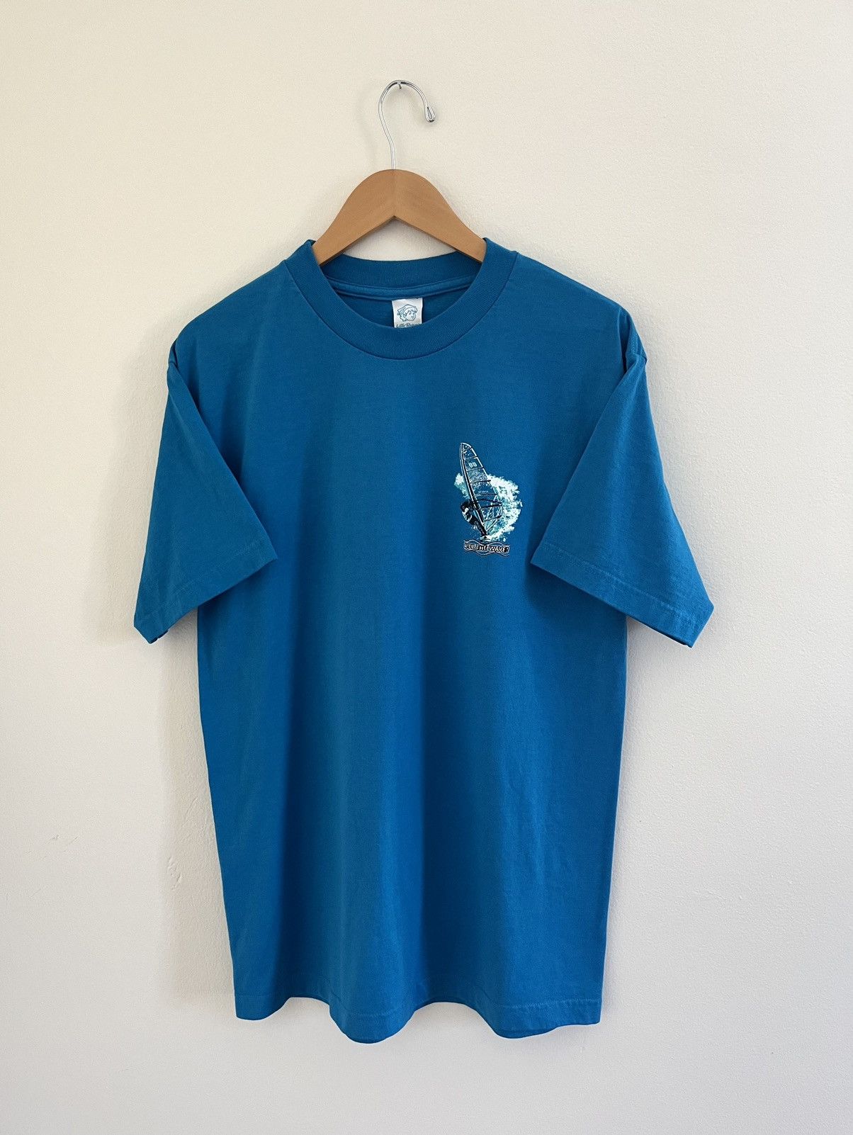 Vintage Vintage Ride The Wave Surf Style T-Shirt Little Brownies Tag Size US L / EU 52-54 / 3 - 9 Thumbnail