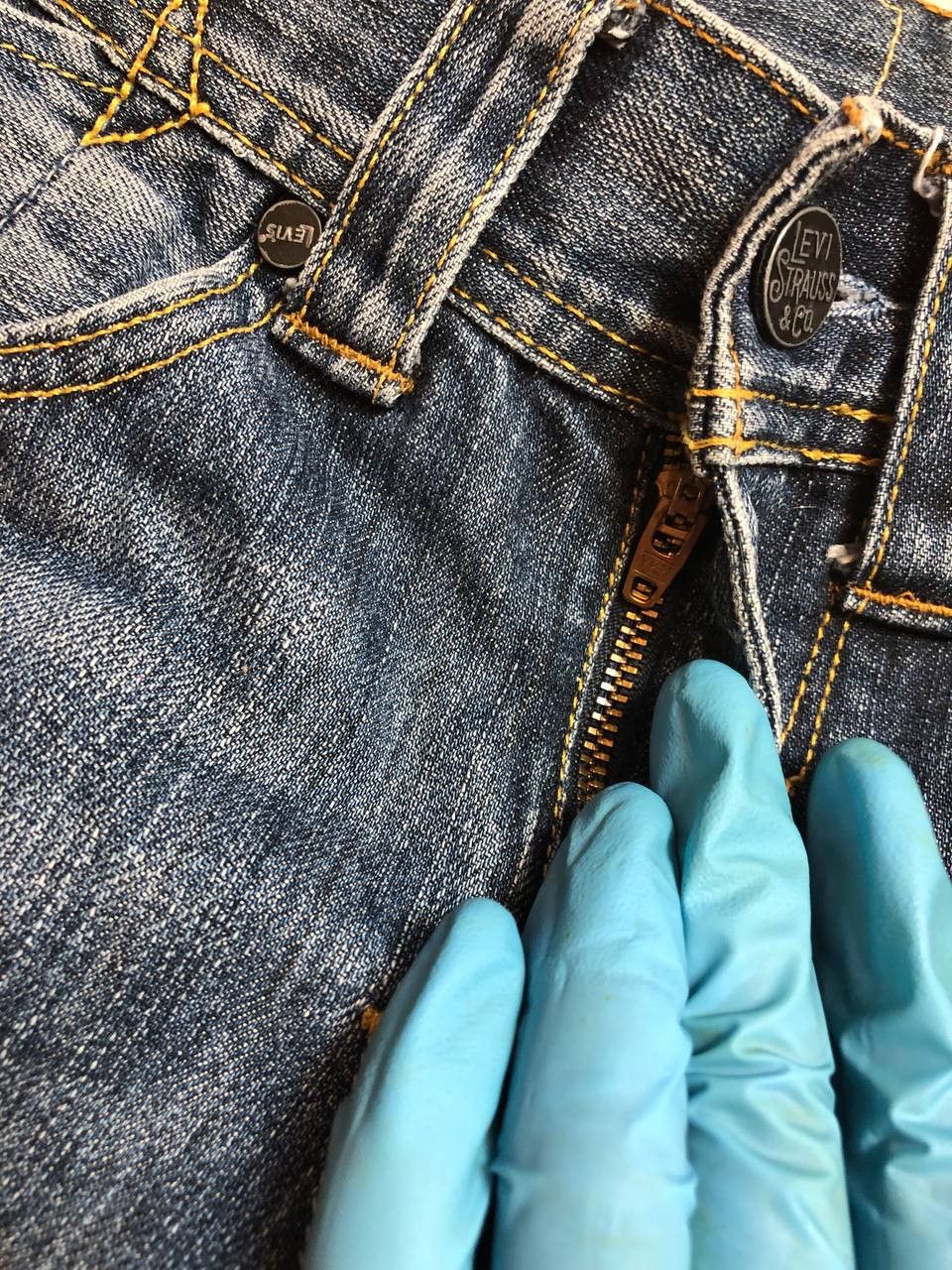 Levi's Vintage Levis Jeans 29x34 Dark Wash Straight STREETWEAR Size 29" - 14 Thumbnail
