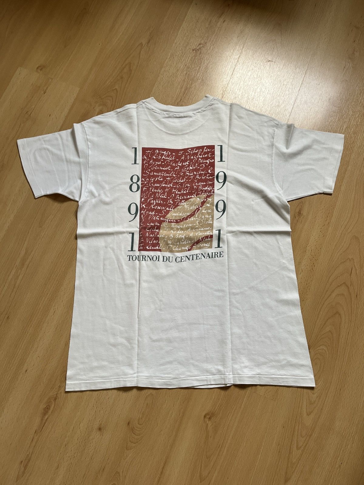 Hanes × Vintage Roland Garros 1991 vintage tee Size US XL / EU 56 / 4 - 4 Thumbnail