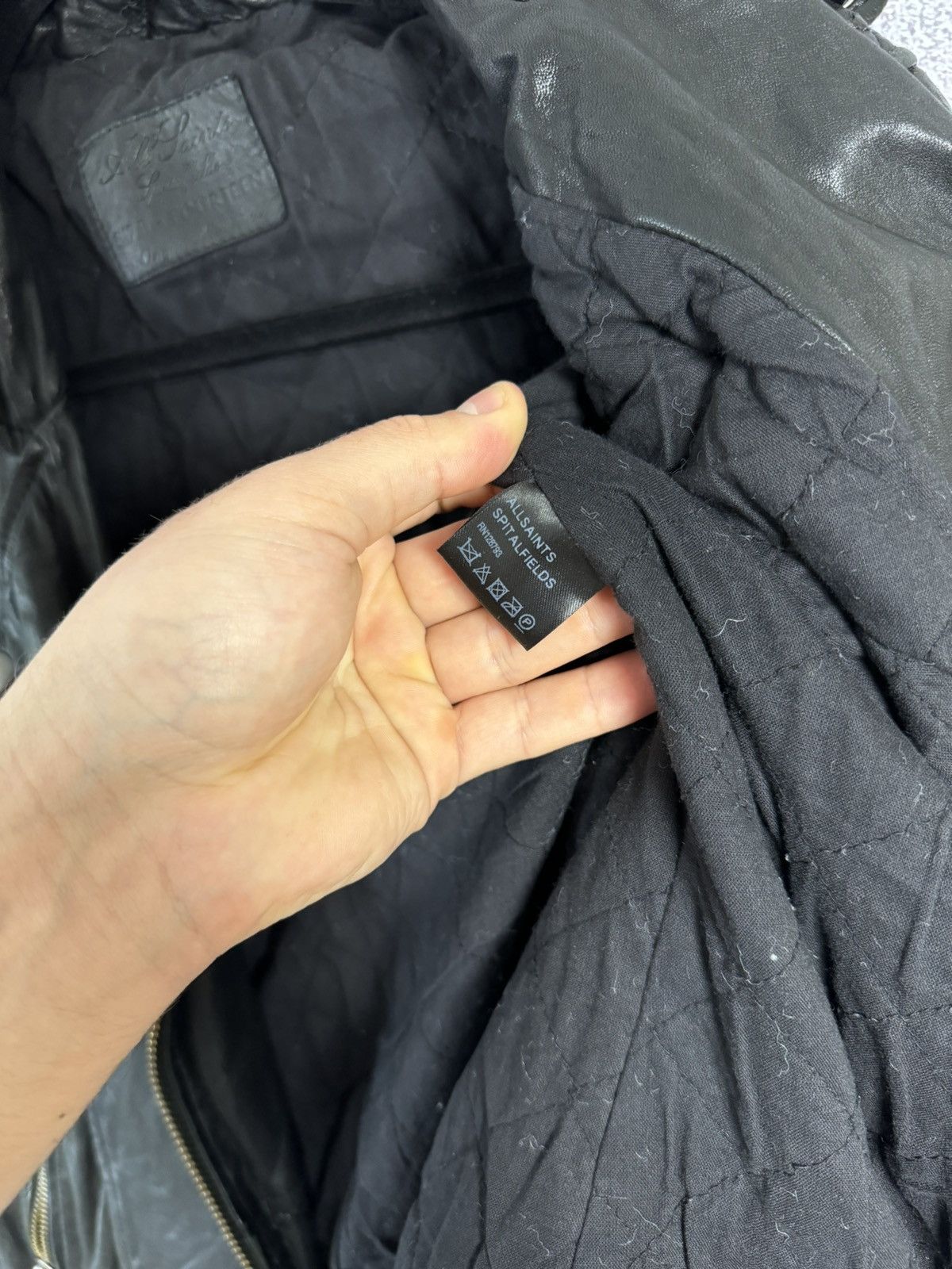 Allsaints All Saints Leather Jacket Women’s Uk 14 Black Lamb Papin Size L / US 10 / IT 46 - 19 Thumbnail